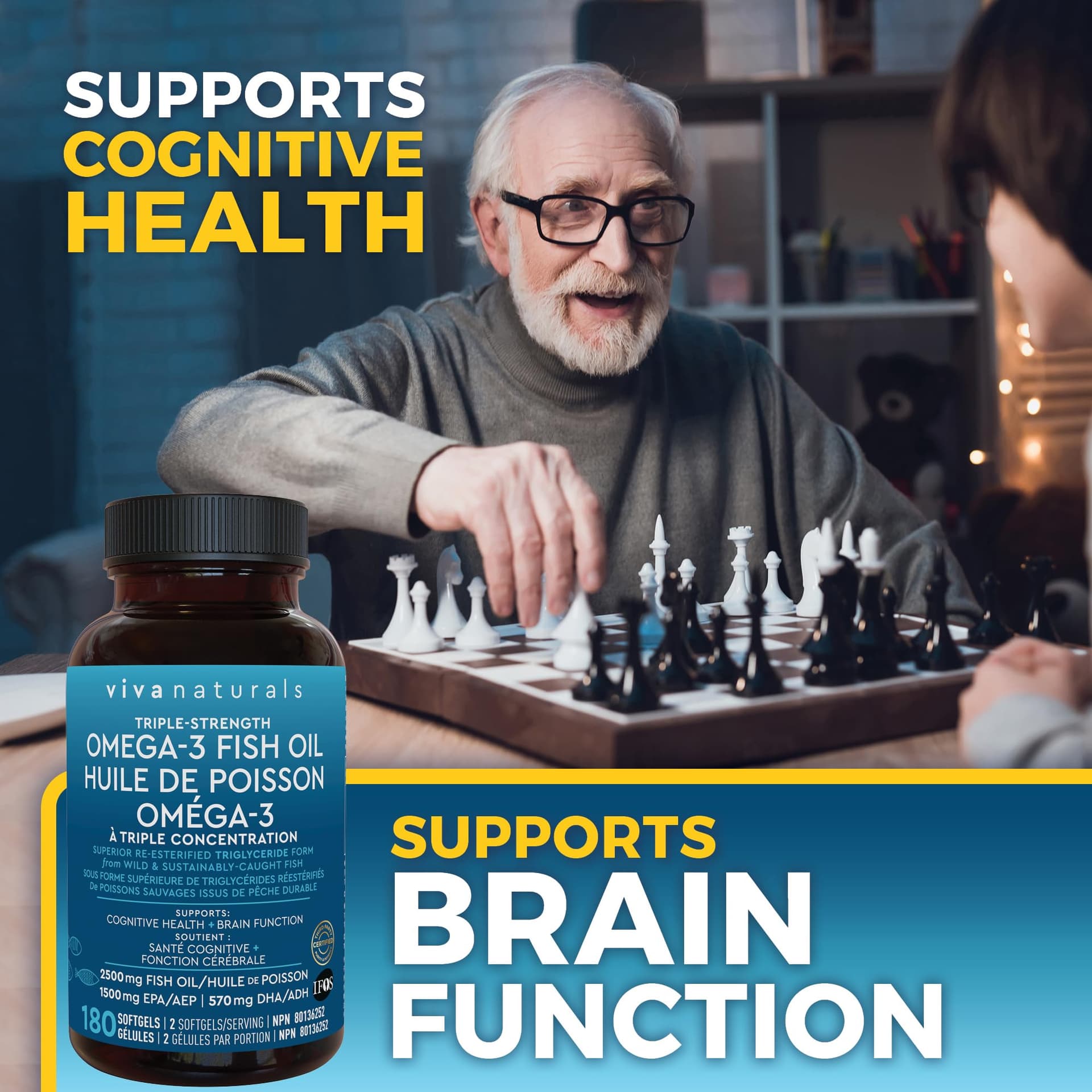 Viva Naturals Fish Oil Omega 3 Supplements – 2500 mg – Bild 7