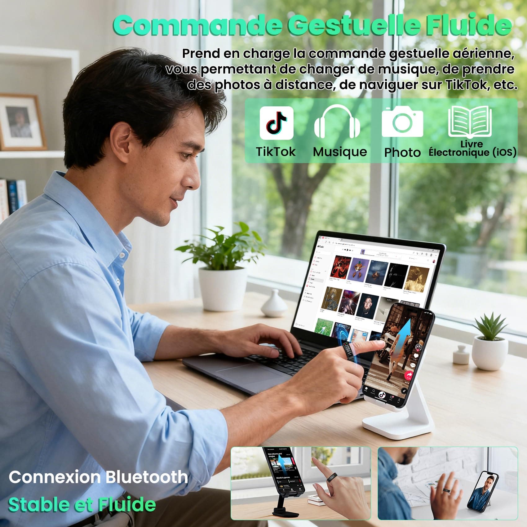 Gulemfy Bague Connectée Femme et Homme – Bild 5