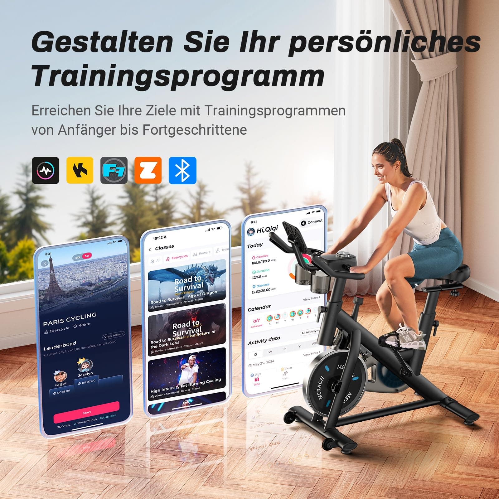 MERACH Heimtrainer Fahrrad – Bild 2