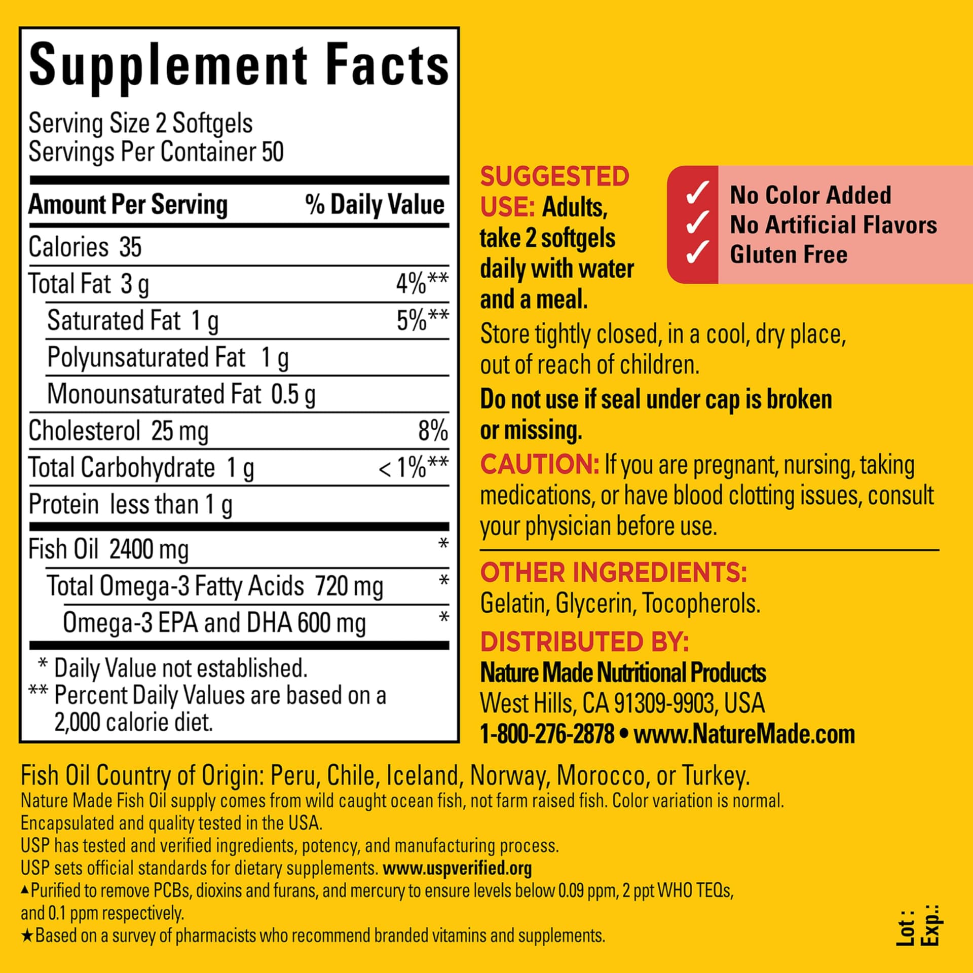 Nature Made Fish Oil Omega 3 Supplements – Bild 6