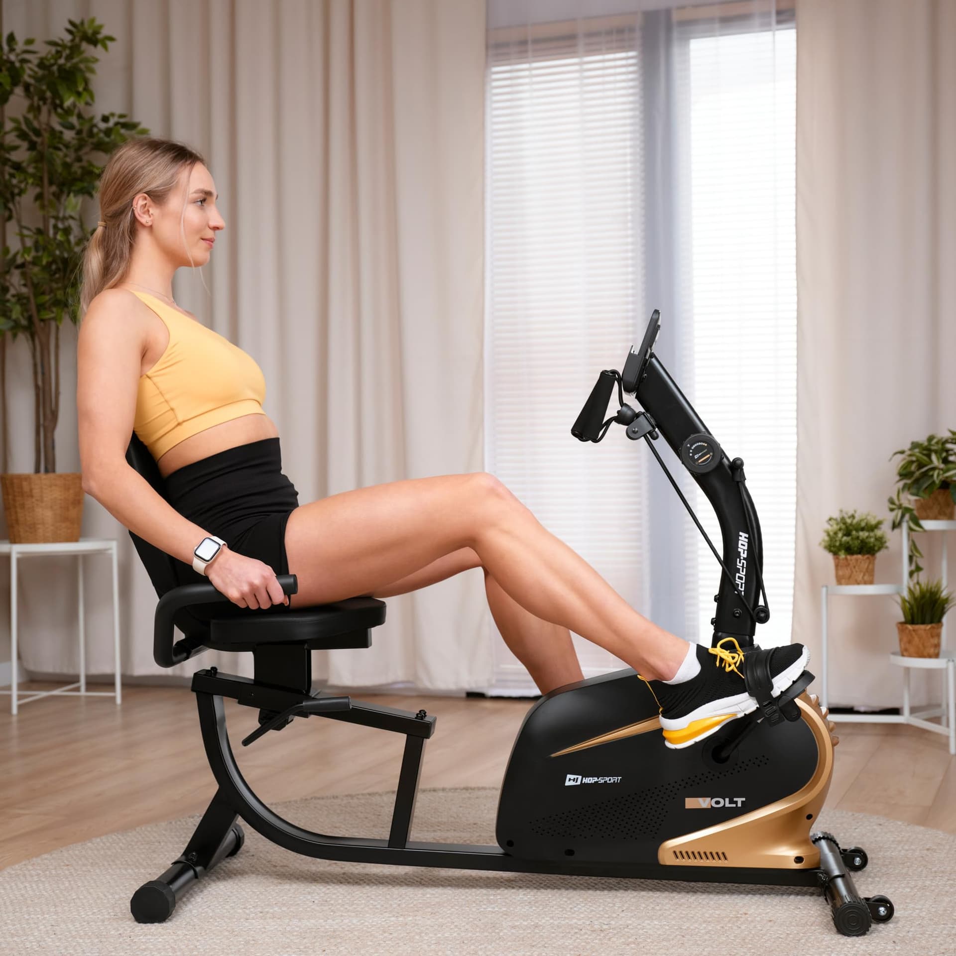 HS HOP-SPORT Hop-Sport Liegeergometer für zu Hause HS-045L – Bild 7