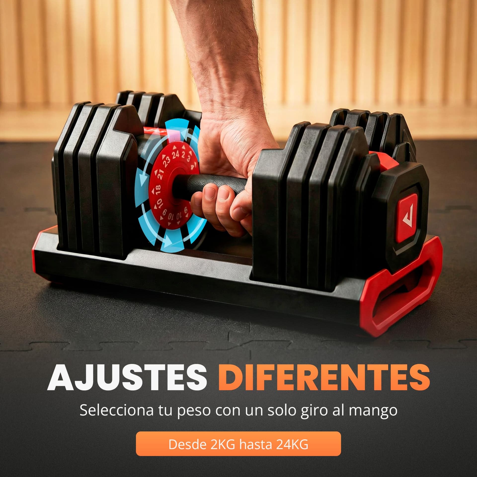 JUPPLIES Mancuerna Ajustable Hasta 24 kg – Bild 2
