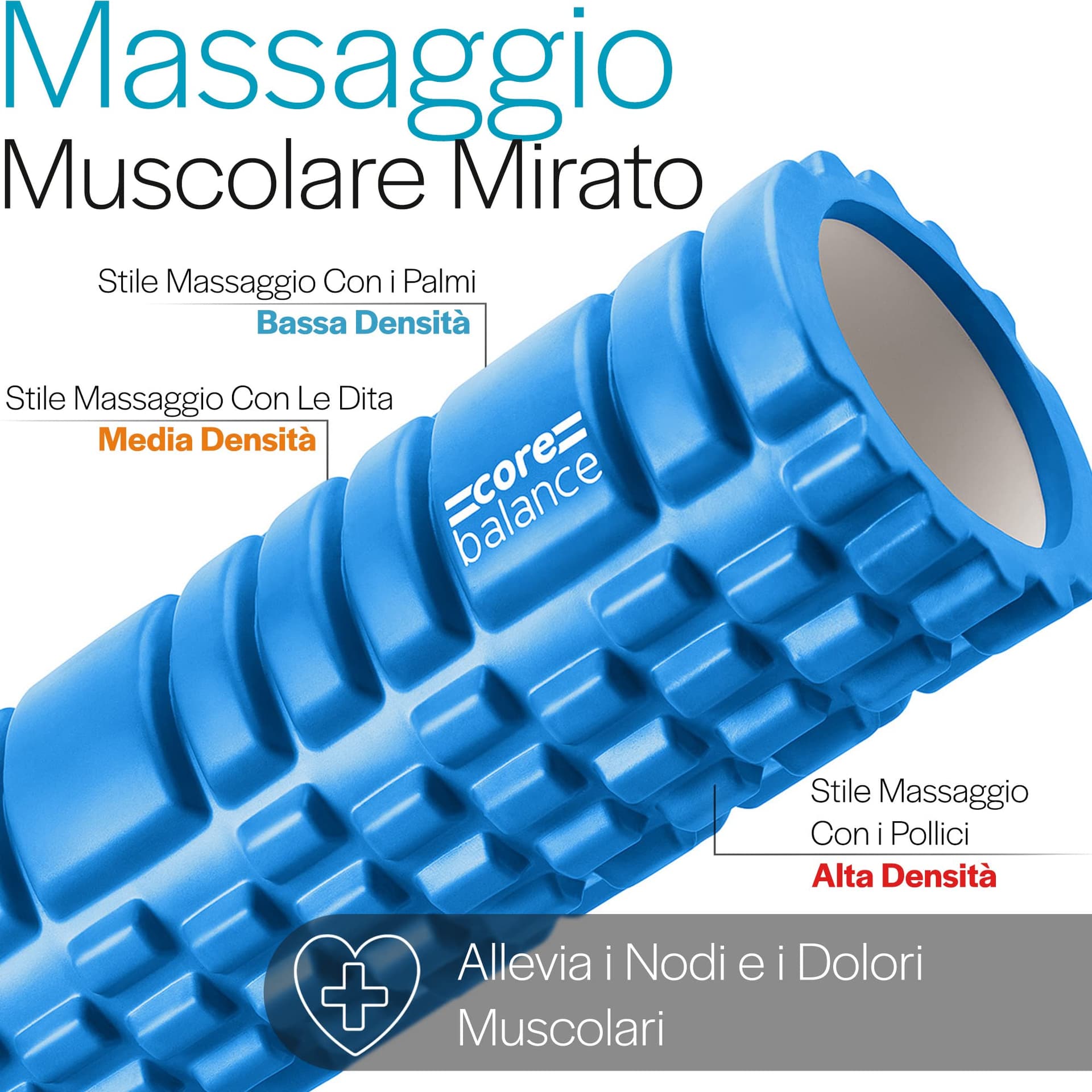 Core Balance Foam Roller for Deep Tissue Muscle Massage – Bild 2