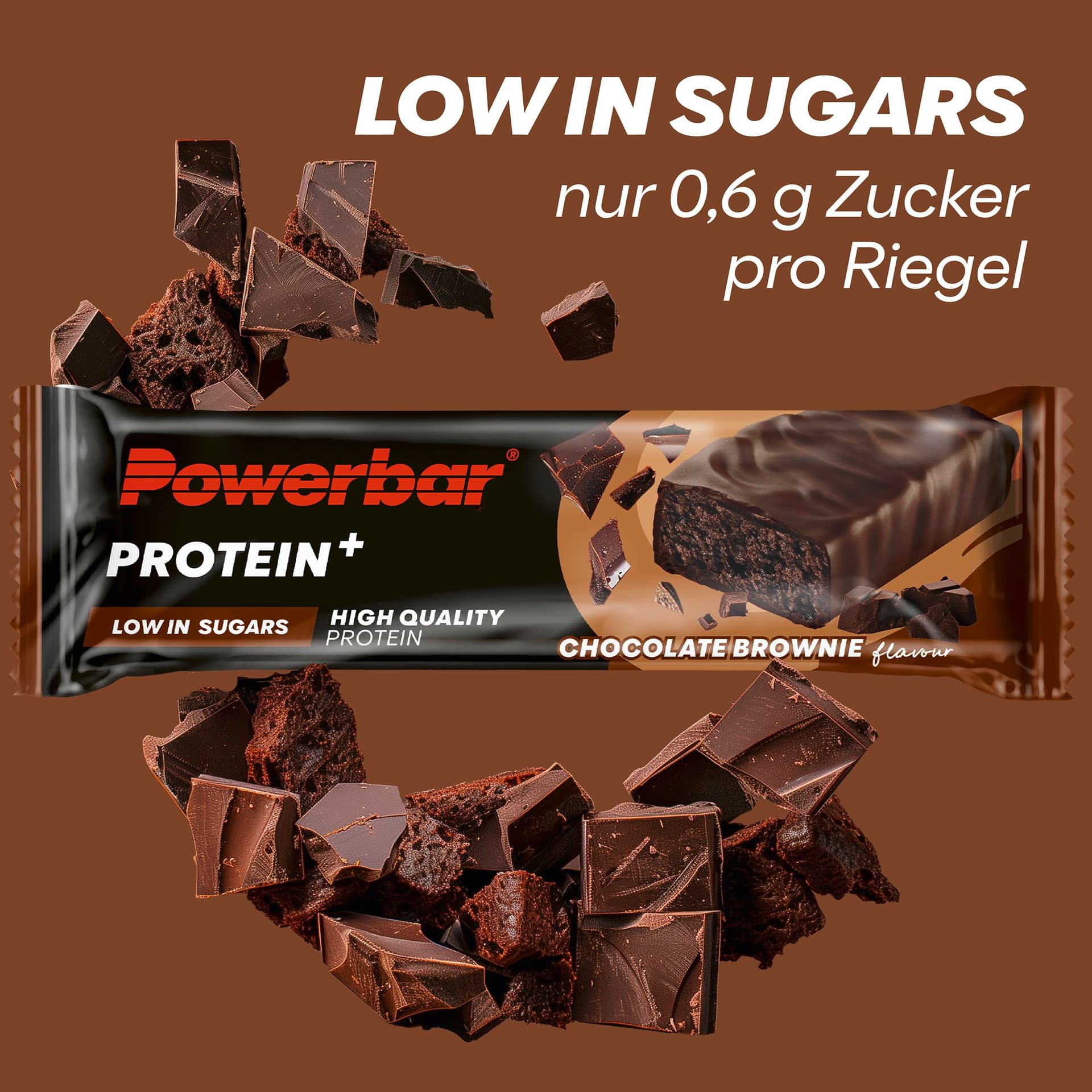 Powerbar Protein Plus - Low Sugar - Chocolate-Brownie - 30x35g – Bild 3