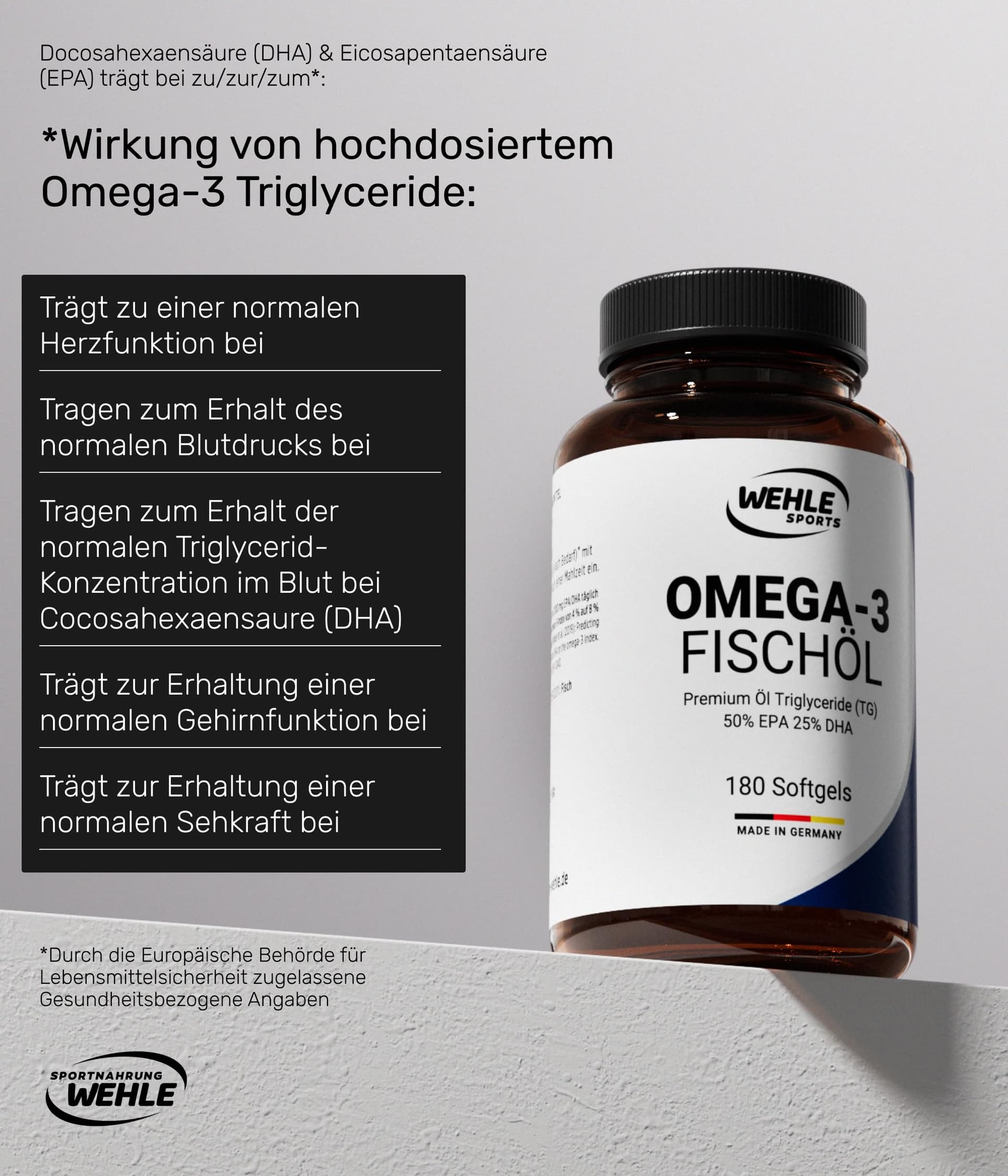 Wehle Sports Omega 3 Kapseln – Bild 4