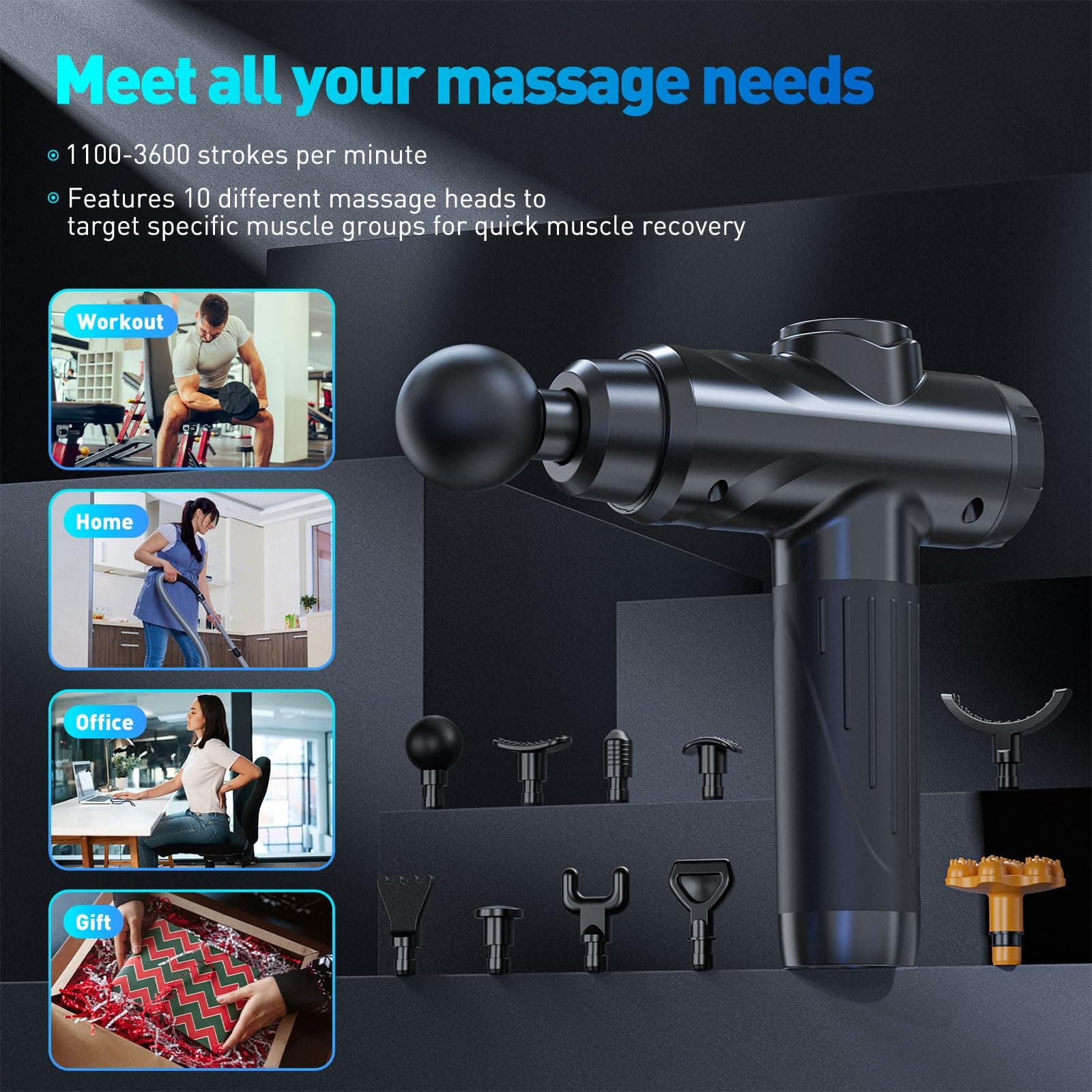 MECOC Massage Gun – Bild 2