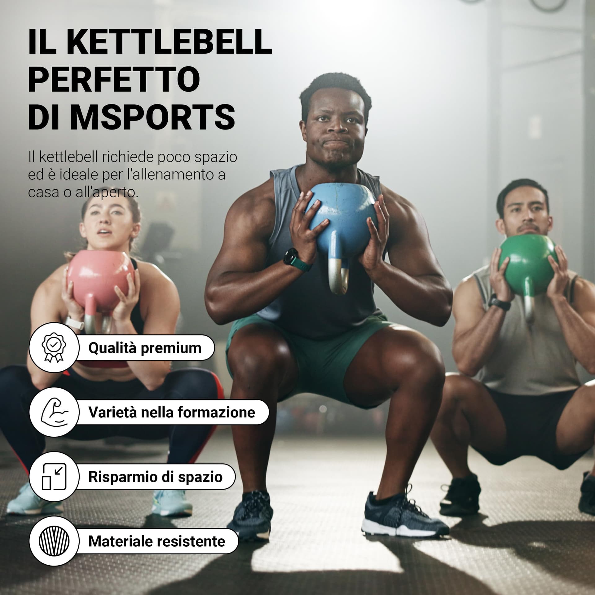 MSPORTS Kettlebell Competition 12 kg – Bild 7