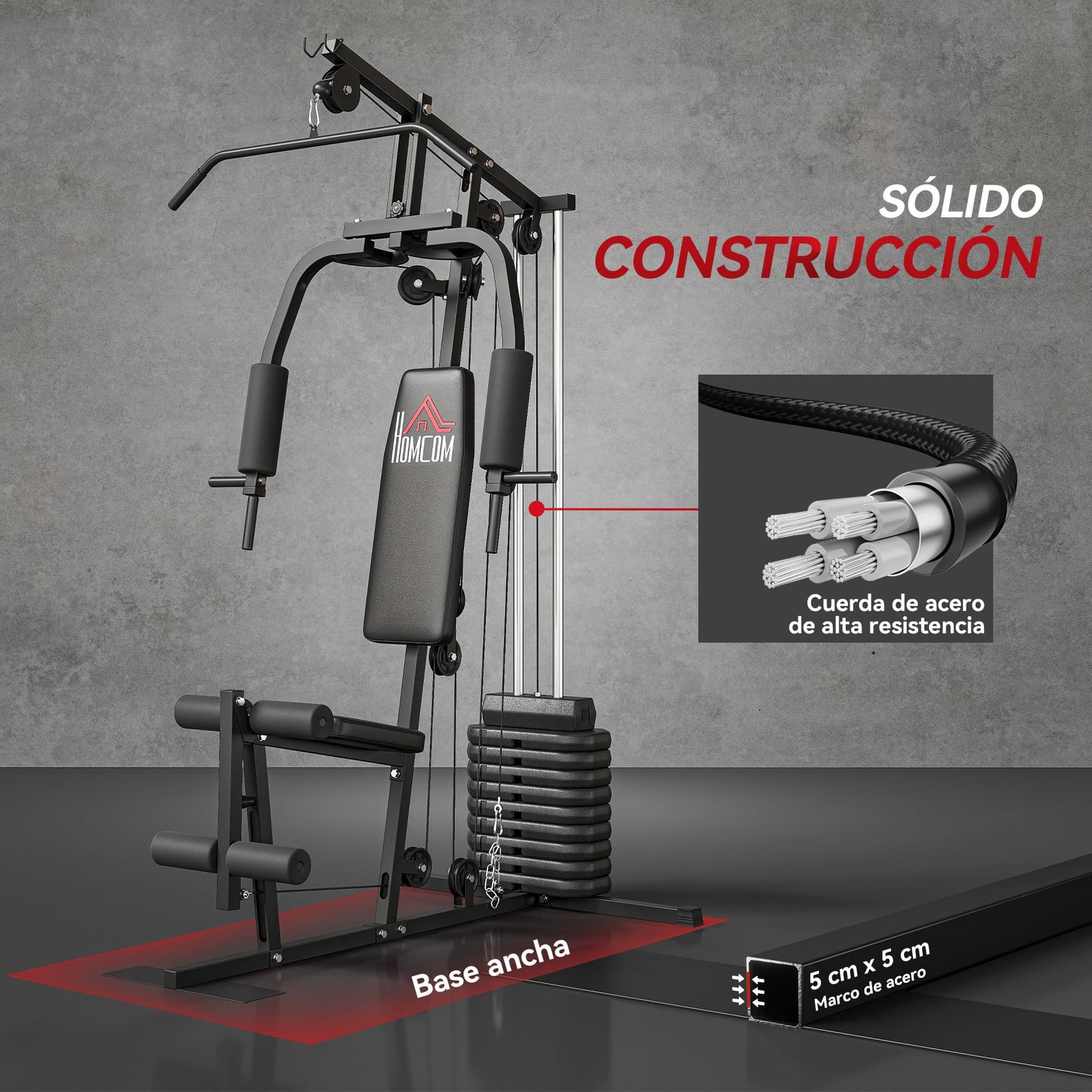 HOMCOM Multiestación Musculación – Bild 5