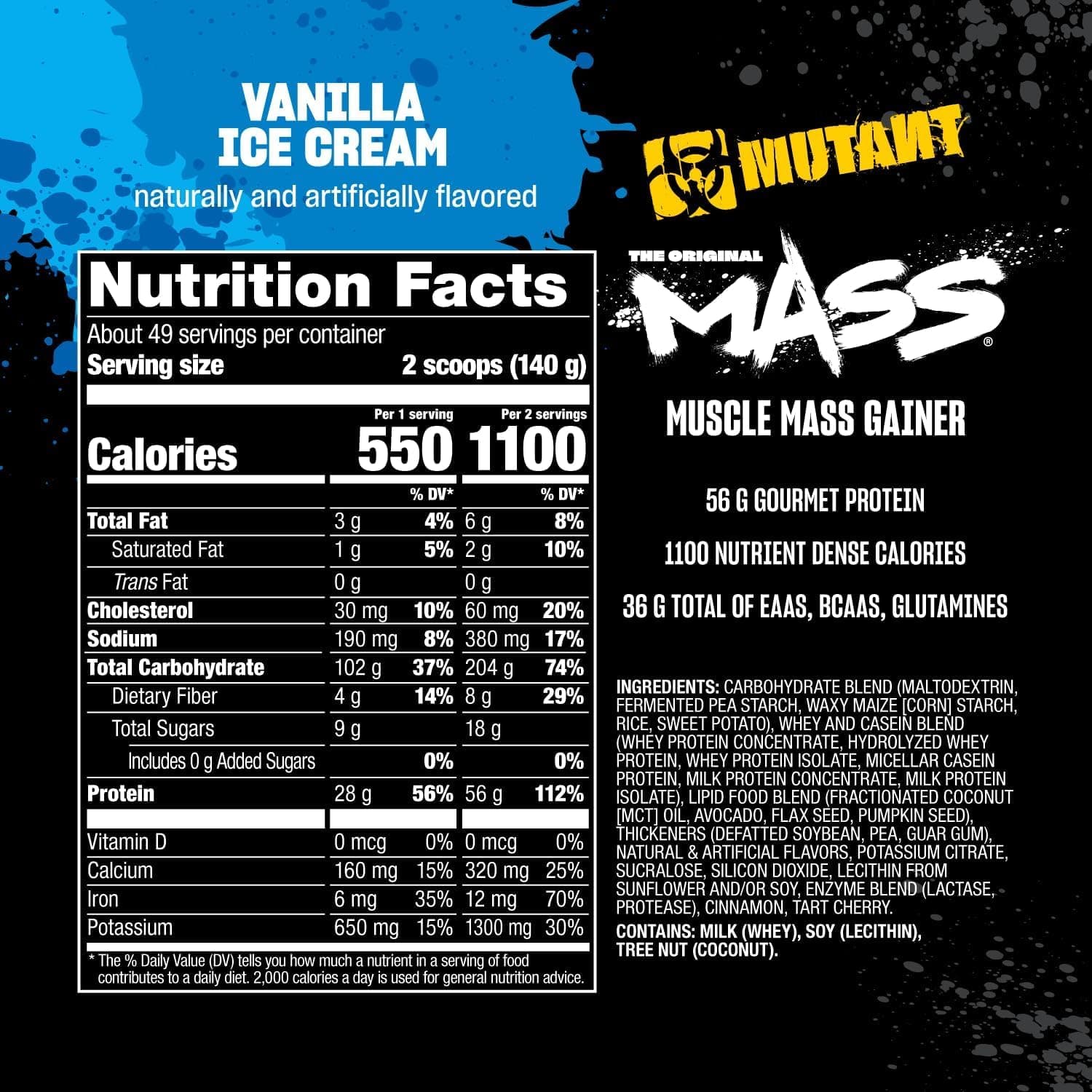 MUTANT Mass | Muskelaufbau | 1100 Kalorien, 56 g – Bild 6