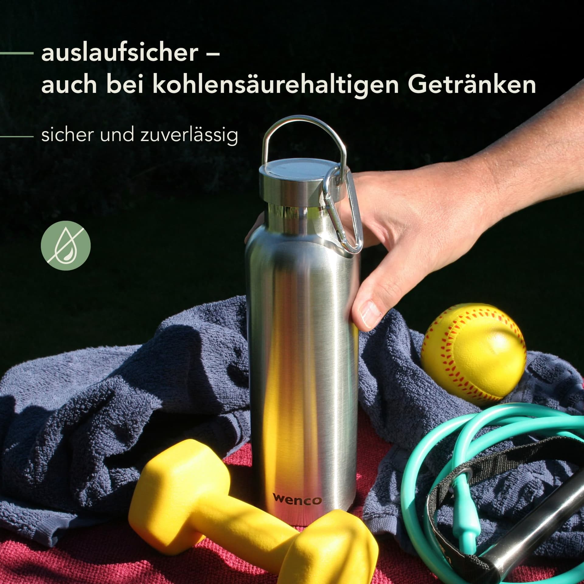 wenco Trinkflasche Edelstahl 0,75l – Bild 5