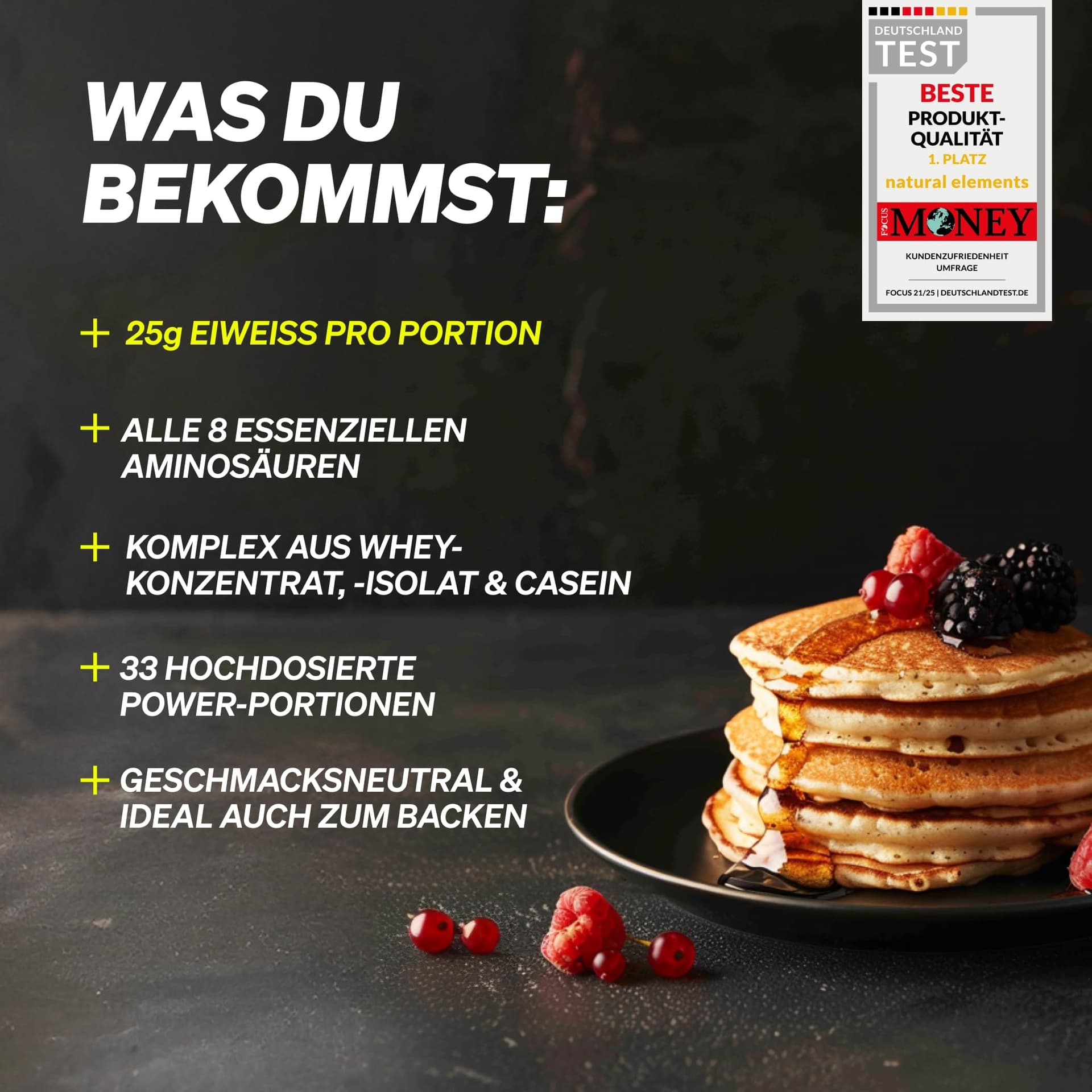 Natural Elements Whey Protein Pulver – Bild 5