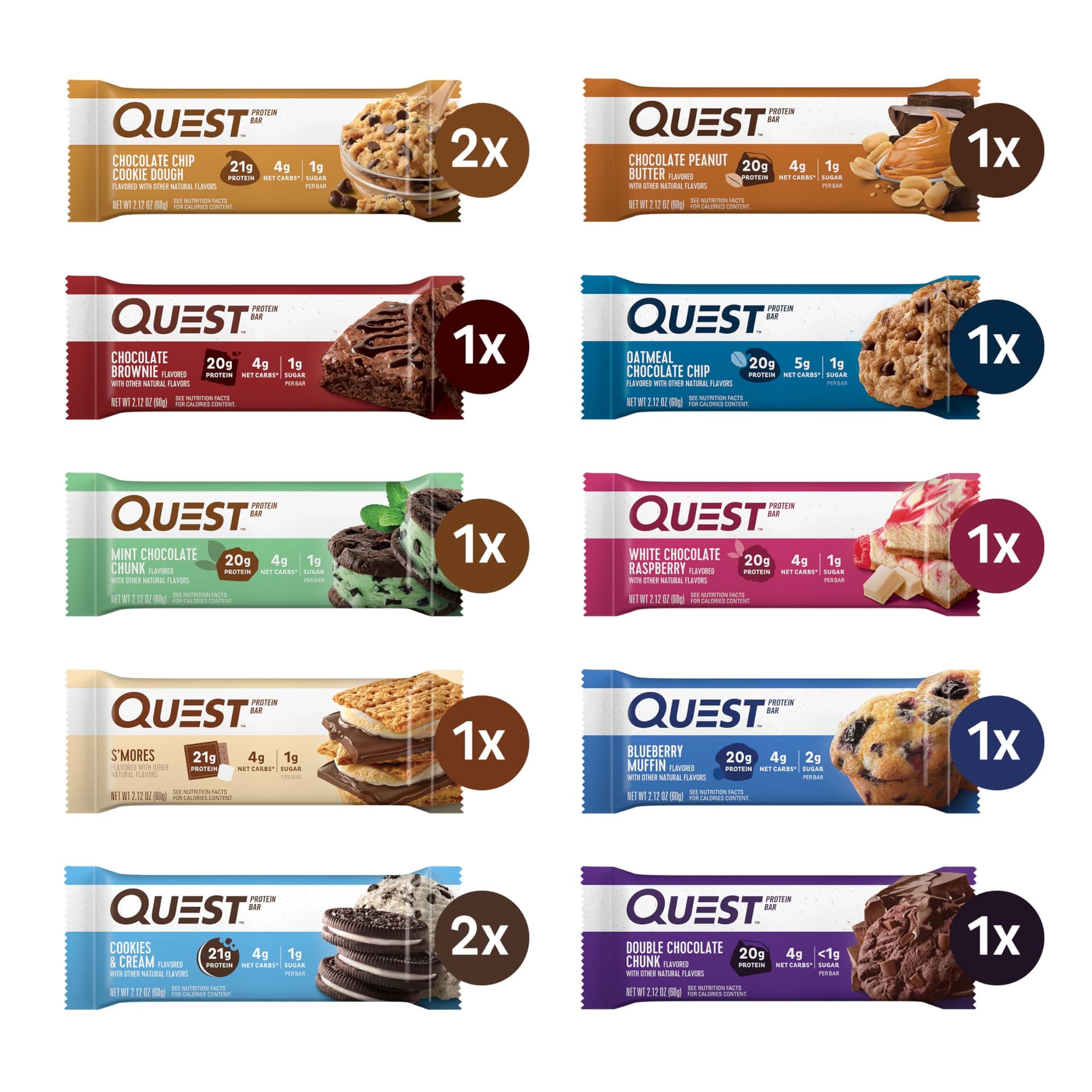 Quest Nutrition Ultimate Variety Pack Protein Bars – Bild 2