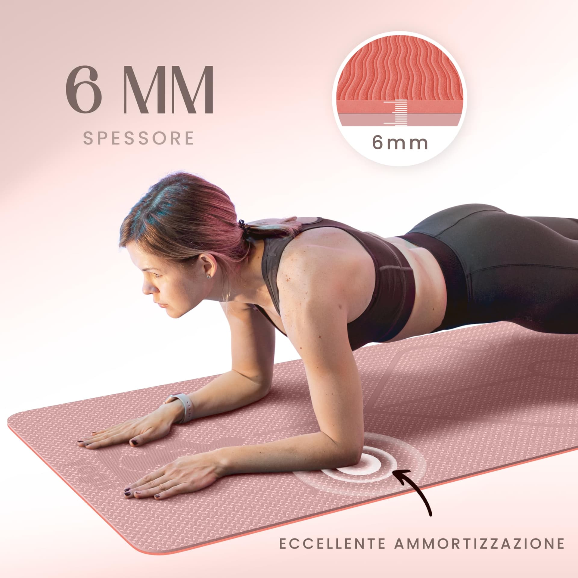 Yogii Tapis de Yoga 6 mm Antidérapant – Bild 7