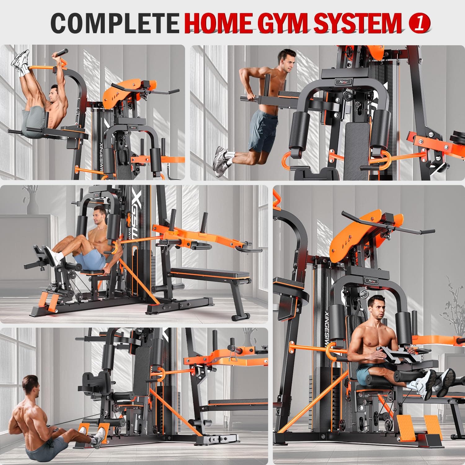 XGSW XINGESIWR XGSW Multi-Function Home Gym Workout Station – Bild 5