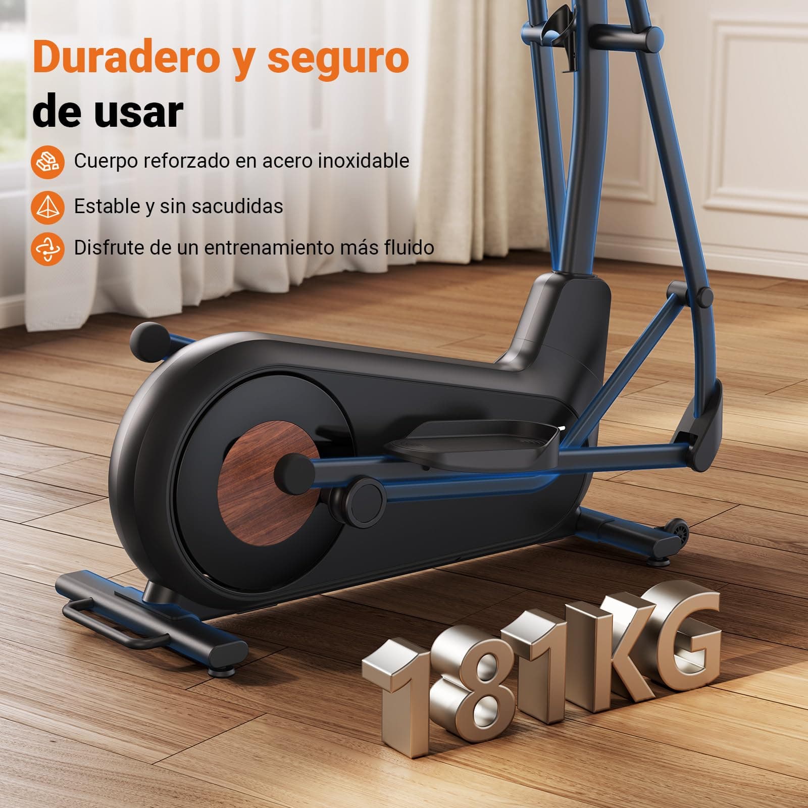 MERACH Umweltfreundlich Crosstrainer für Zuhause mit 47 cm – Bild 5