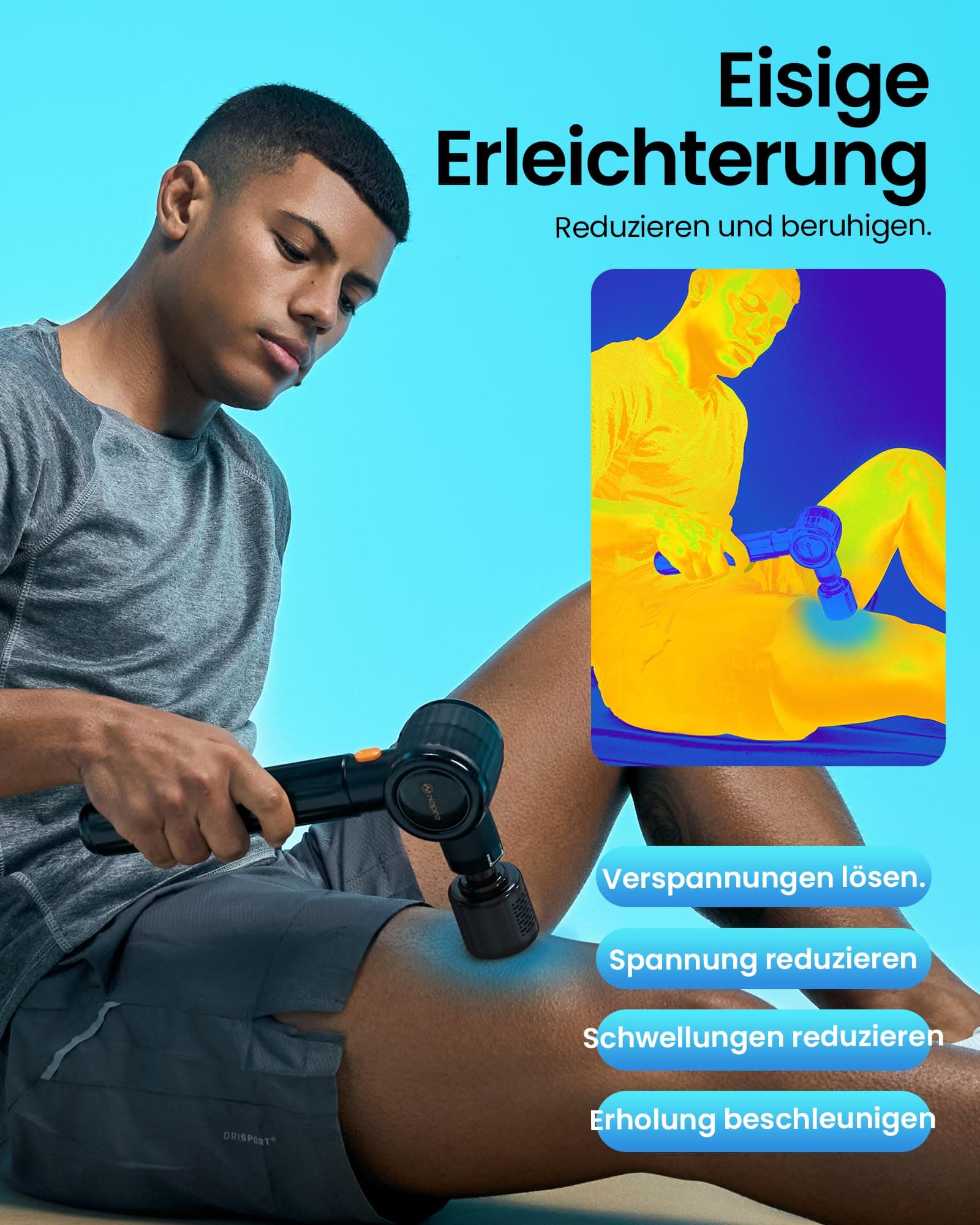 NAPRE Massagepistole mit Wärme und Kälte,NAPRE Massage Gun – Bild 5