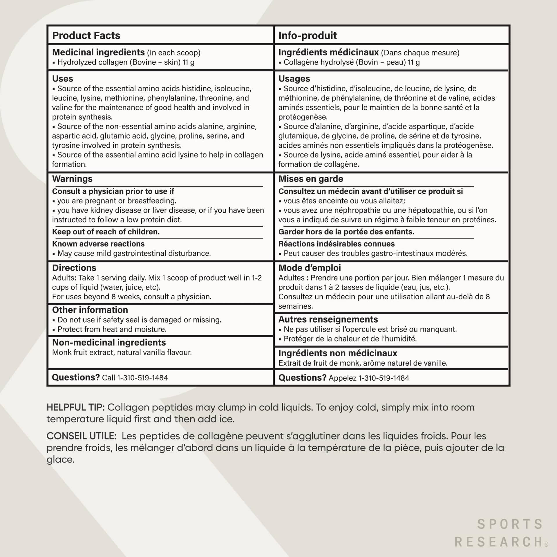 Sports Research ® Collagen Peptides – Bild 6