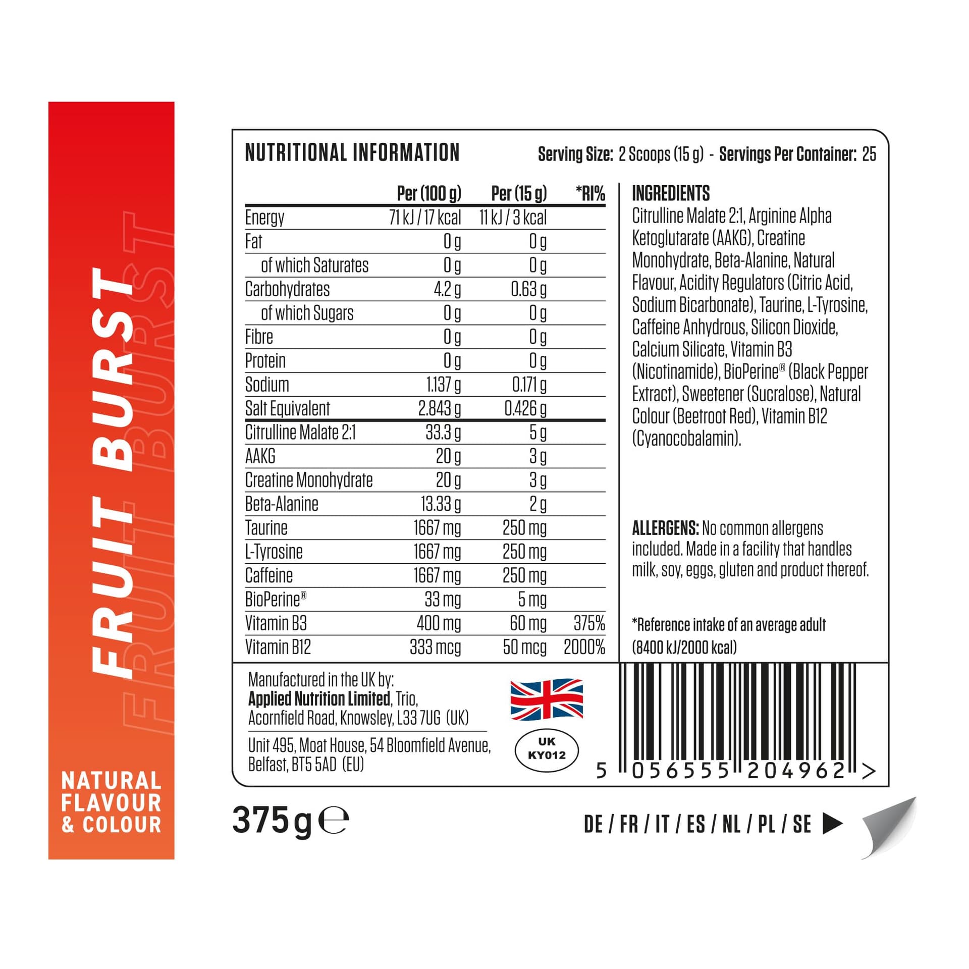 Applied Nutrition Pump 3G – Bild 4