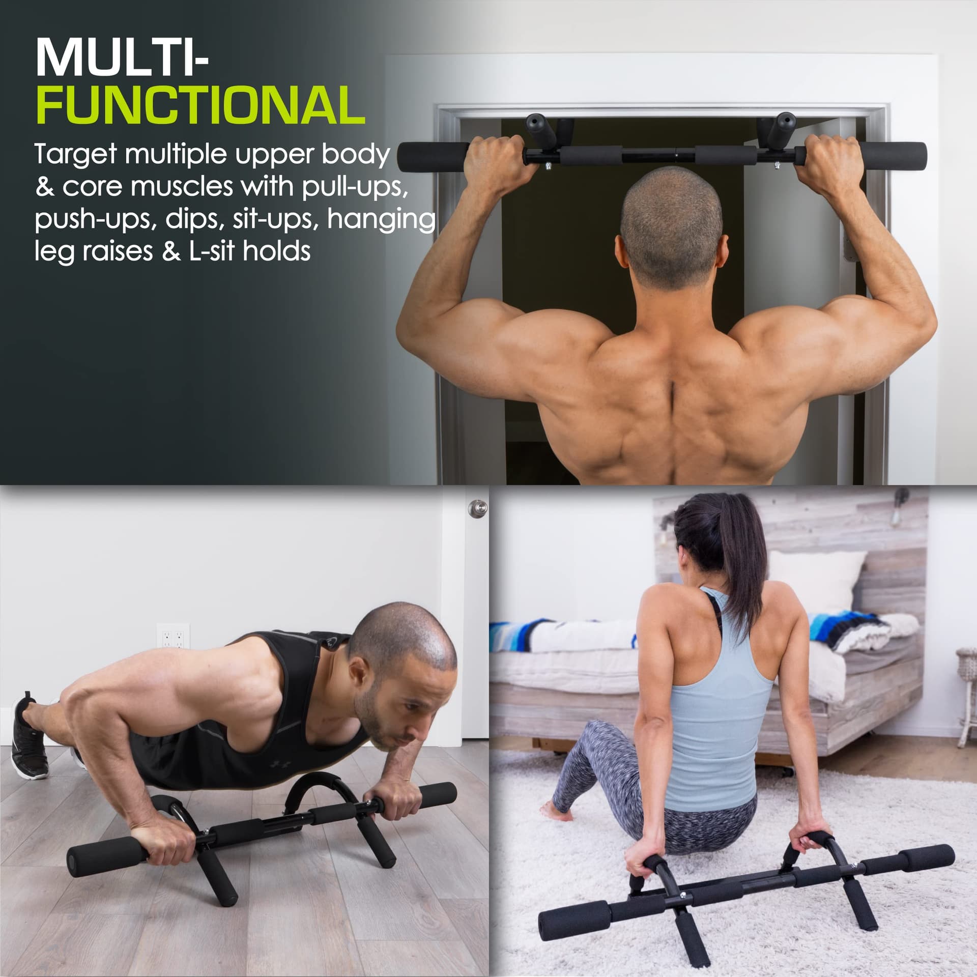 ProsourceFit Multi-Grip Lite Pull Up/Chin Up Bar – Bild 6