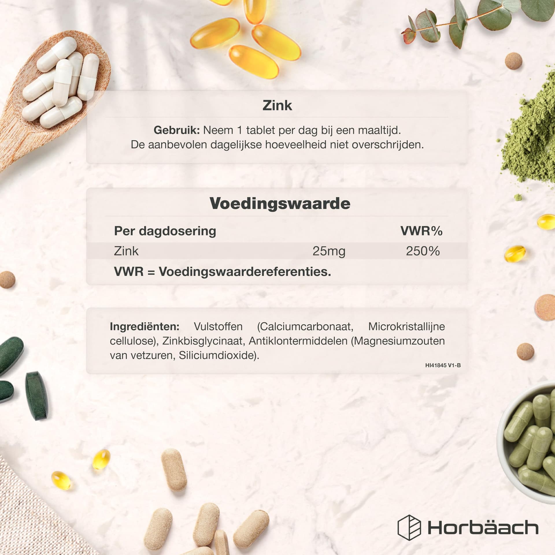 Horbäach Zink Tabletten 25mg – Bild 3