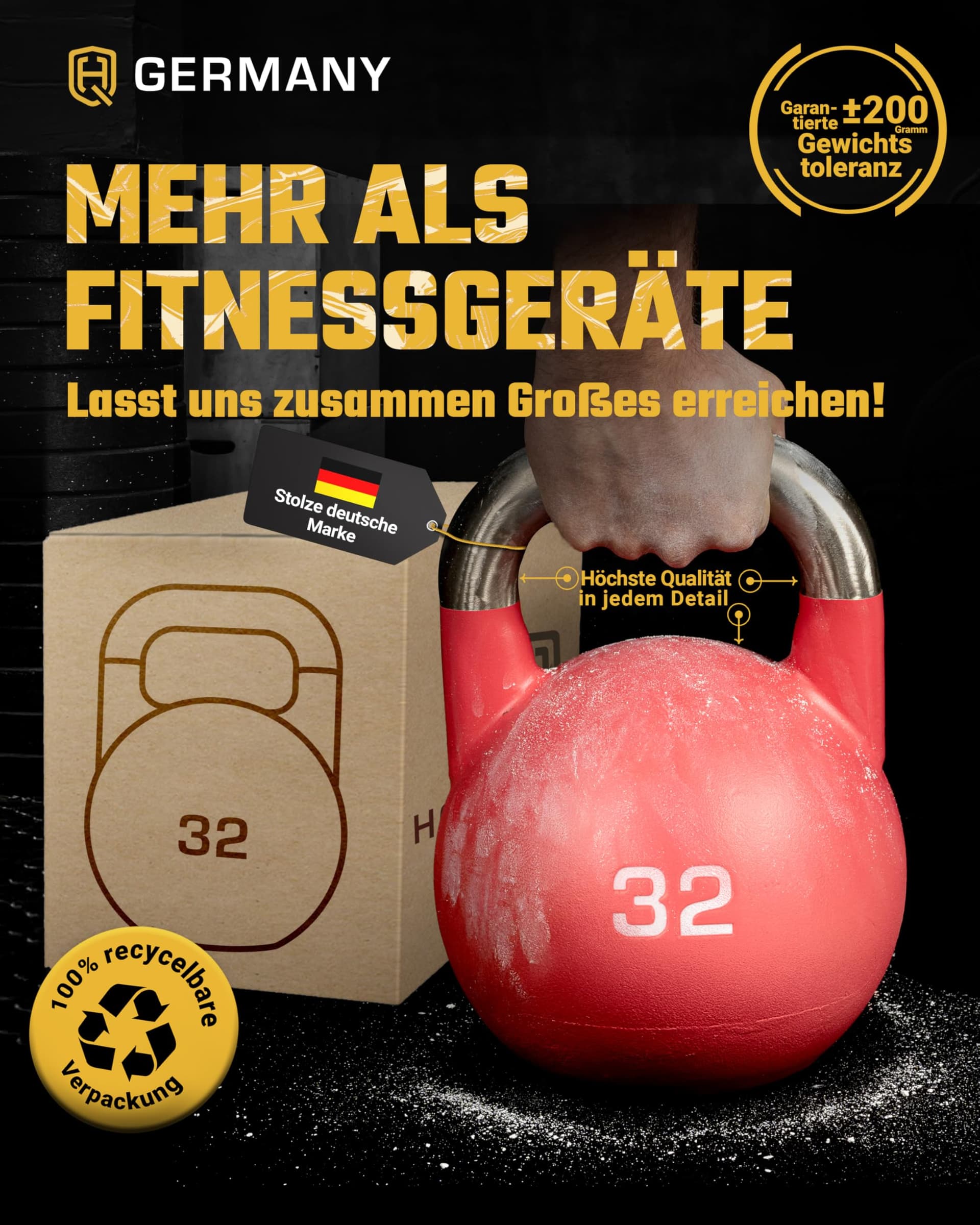HQ Germany® Competition Kettlebell | 8-36kg – Bild 7