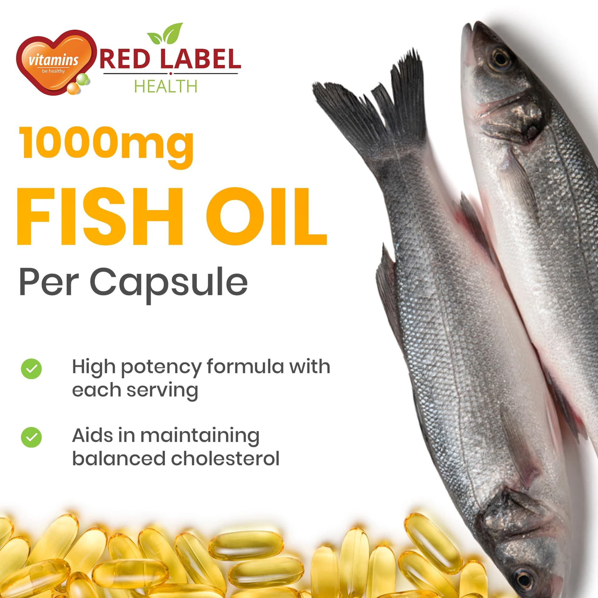 Red Label Health Omega 3 Fish Oil 1000mg – Bild 7