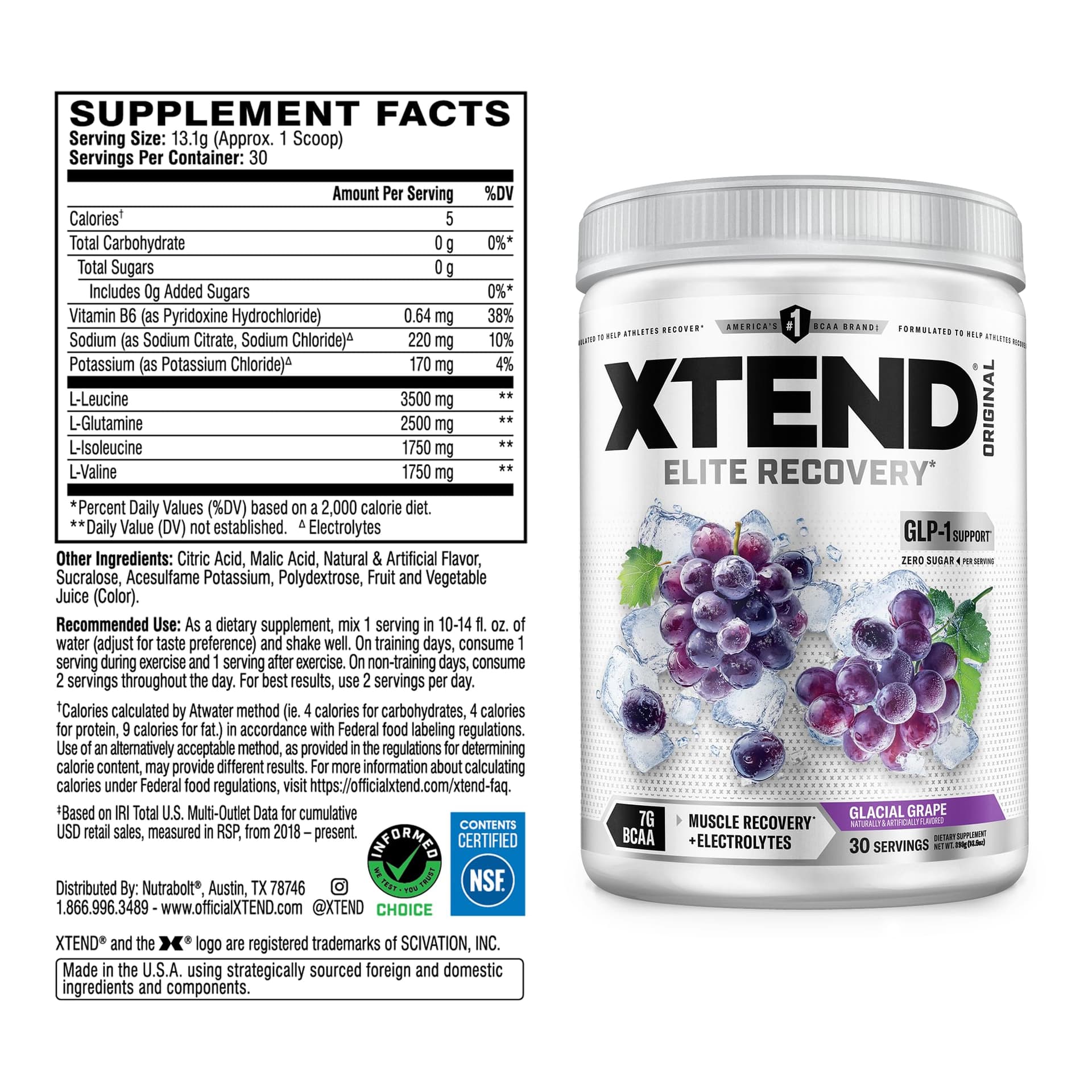 Xtend Original BCAA Powder, 7g – Bild 2