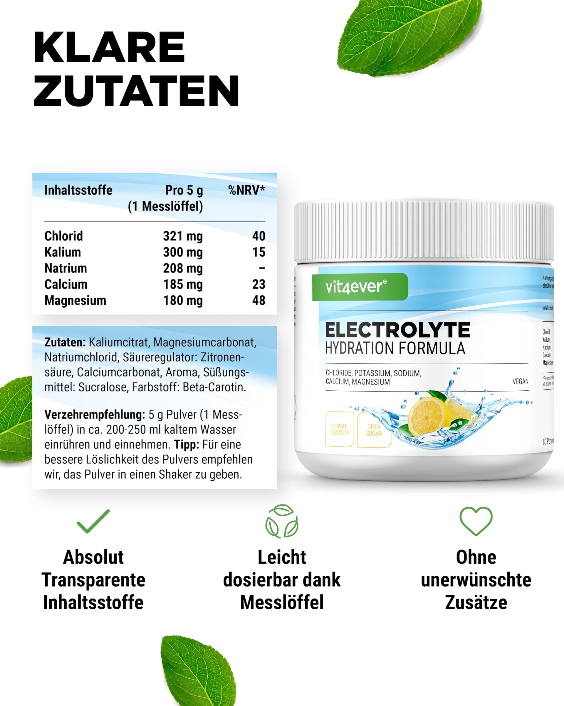 Vit4ever Elektrolyte - 400 g – Bild 5
