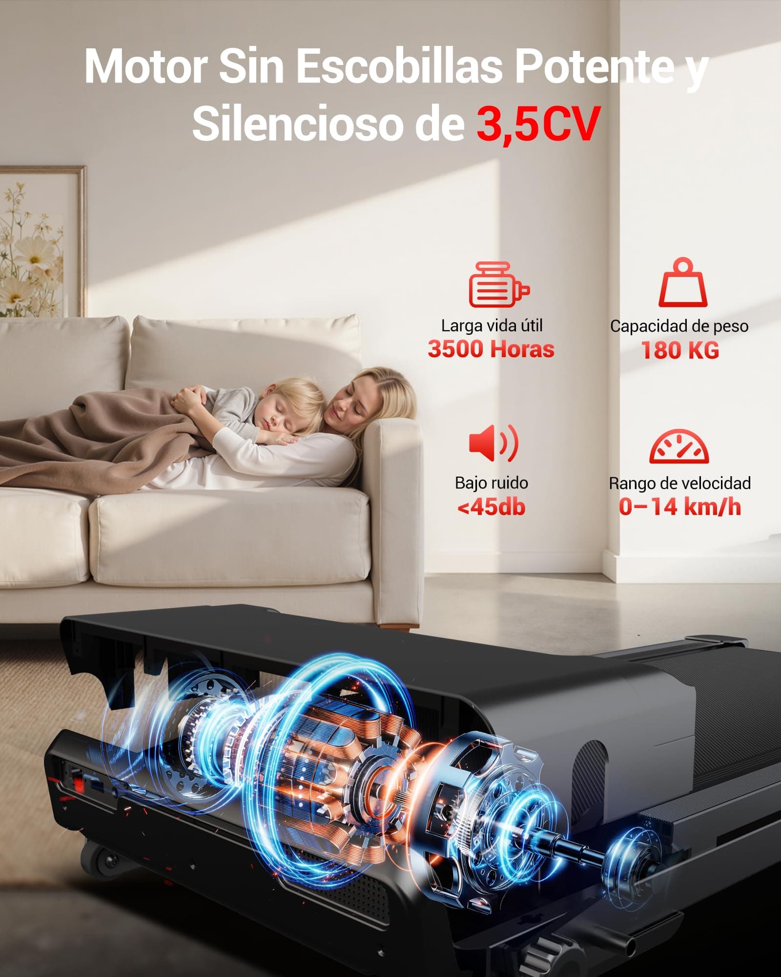 LONTEK Cinta de Correr Plegable con Inclinación 16% – Bild 4