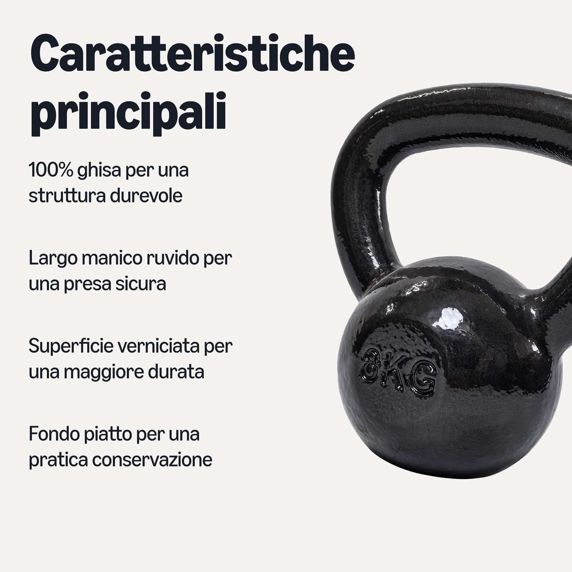 Amazon Basics Pesa rusa de hierro fundido, 8 kg – Bild 2