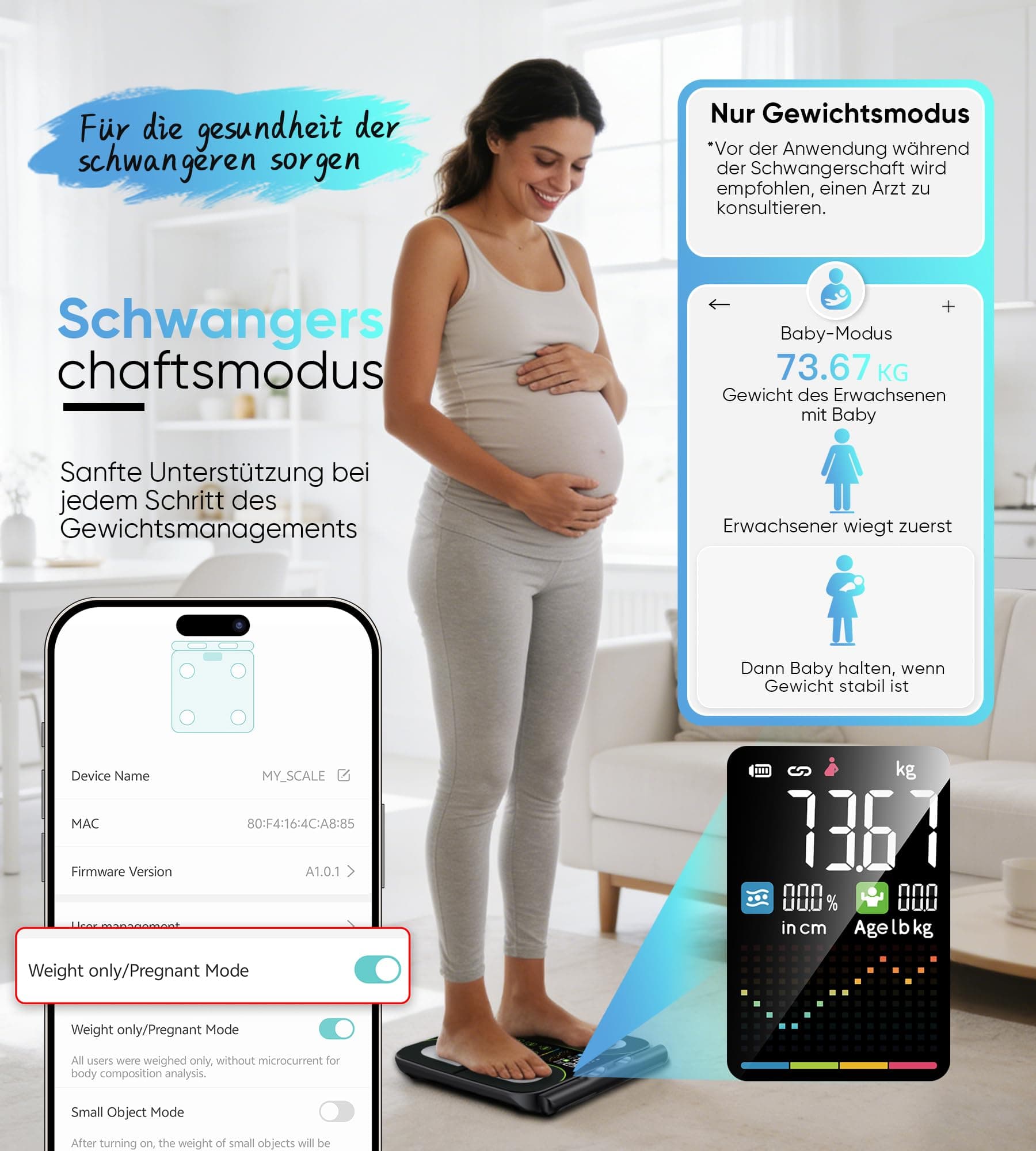 JEETIF Körperfettwaage mit 8 Elektroden – Bild 6