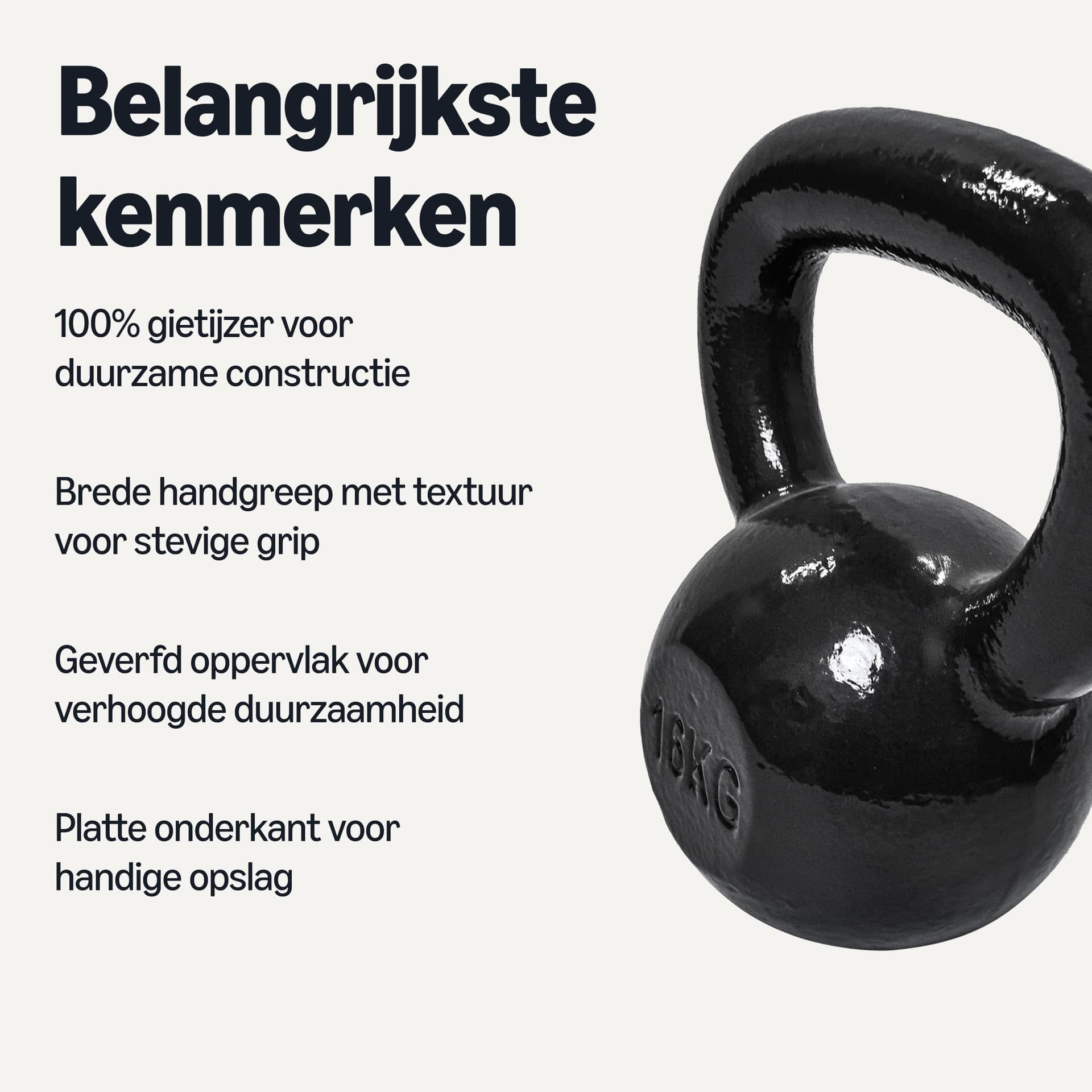 Amazon Basics Kettlebell en fonte 16 kg – Bild 2