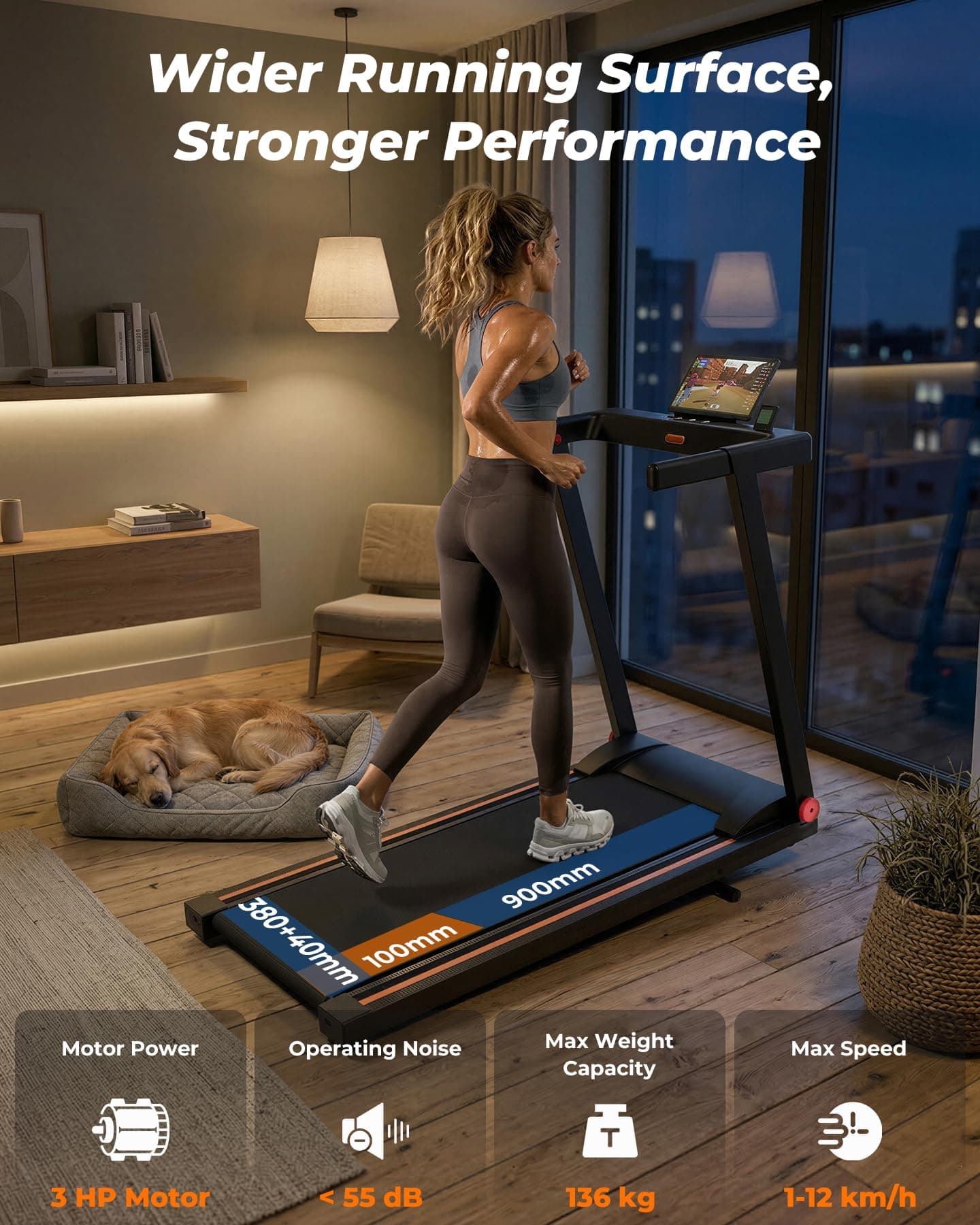 MJWW Folding Treadmills for Home – Bild 5