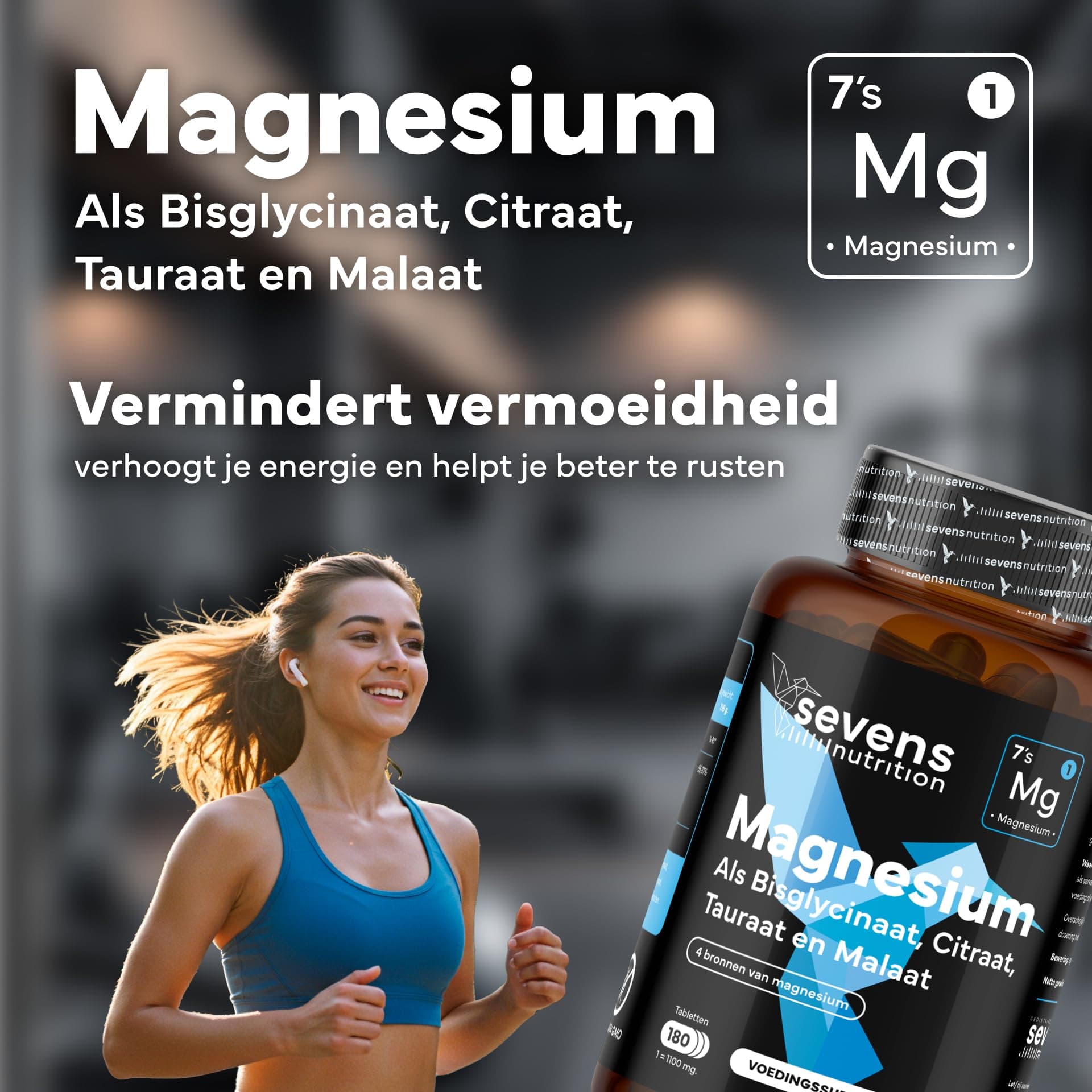 SEVENS NUTRITION Magnésium Bisglycinate + Citrate – Bild 2