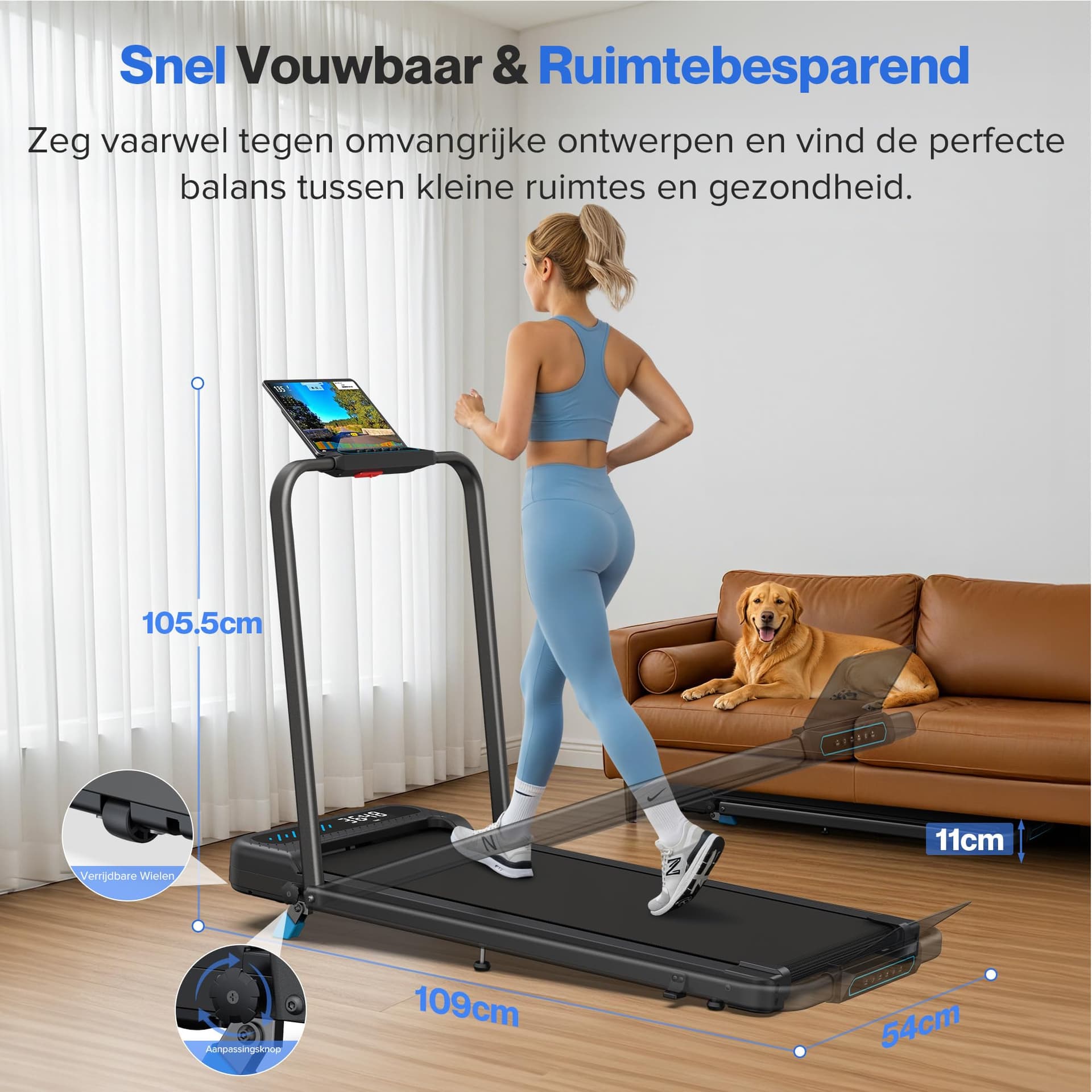 Cardirun Walking Pad with Incline – Bild 7