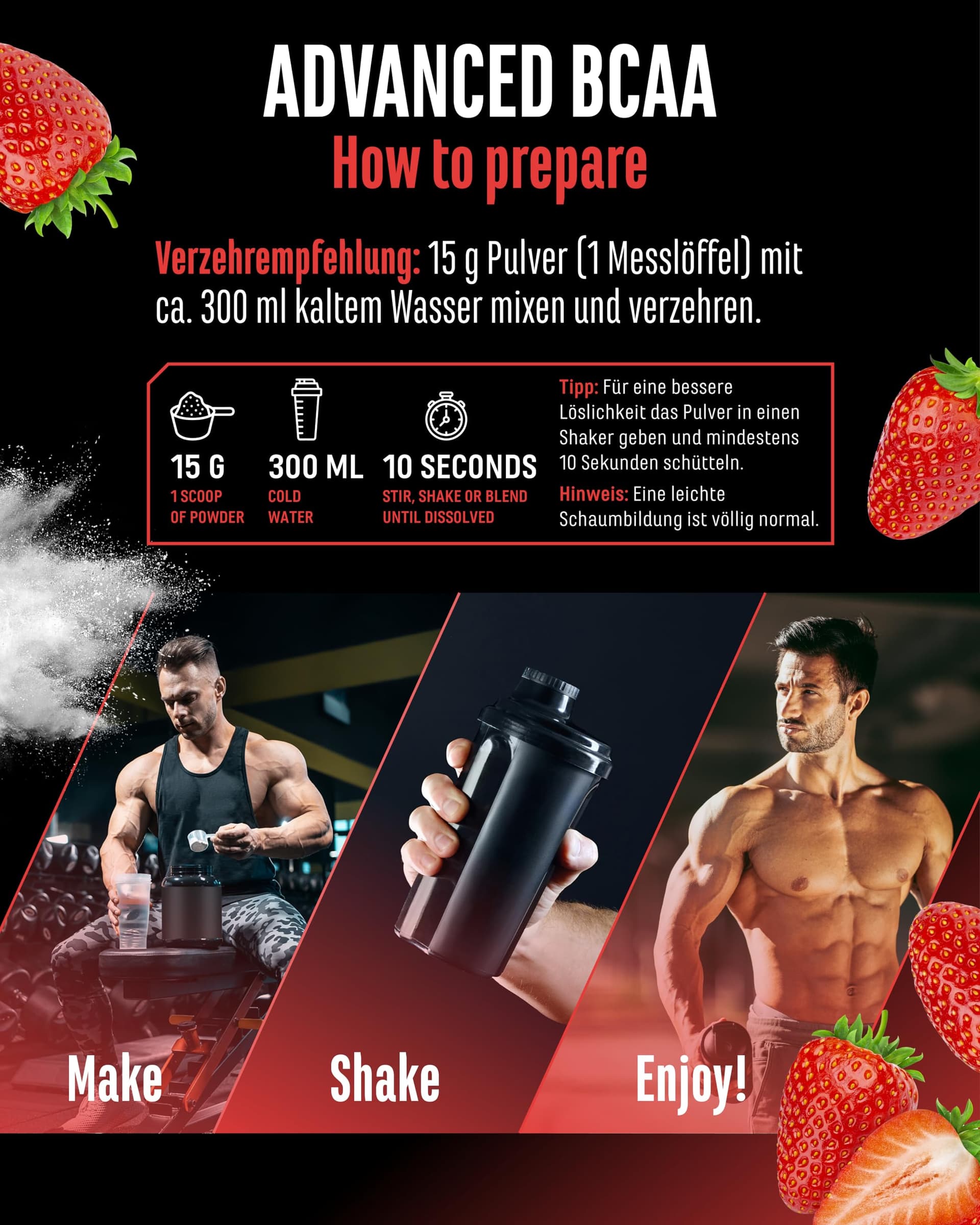 Advanced BCAA Pulver 450 g – Bild 8