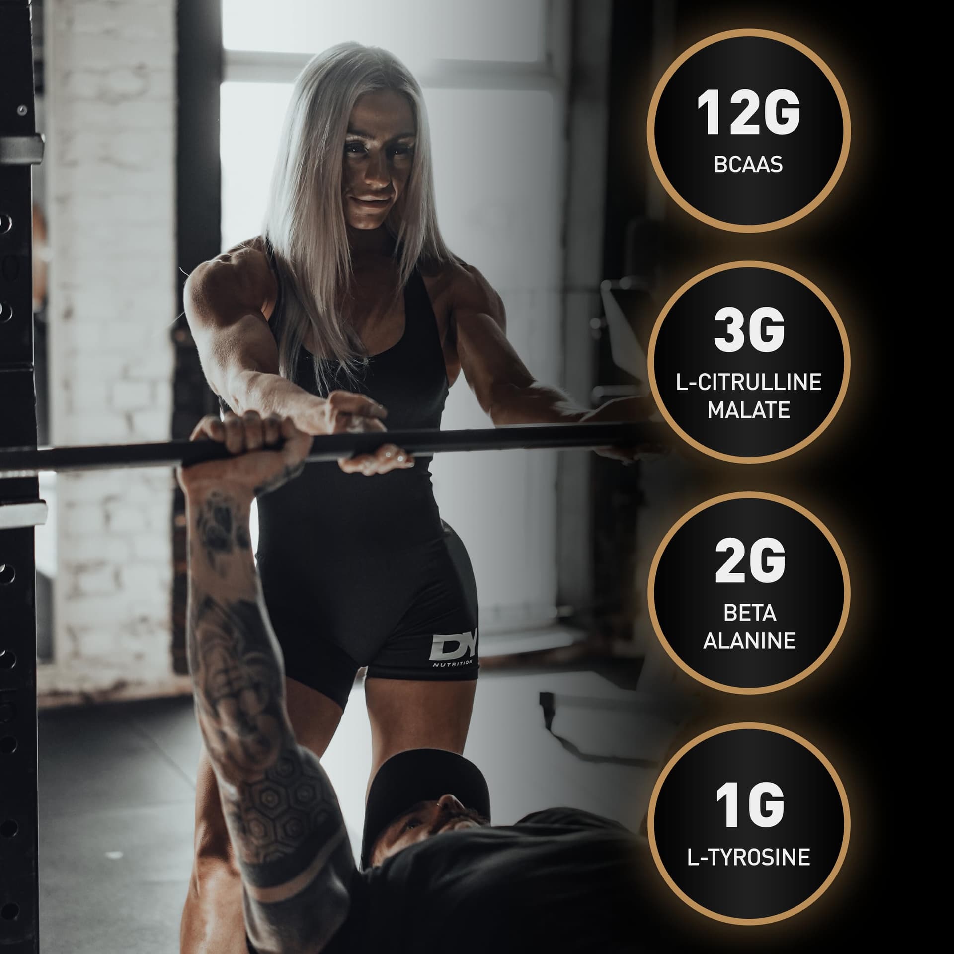 DY Nutrition Dorian Yates HIT BCAA 10:1:1, Orange - 400g – Bild 8