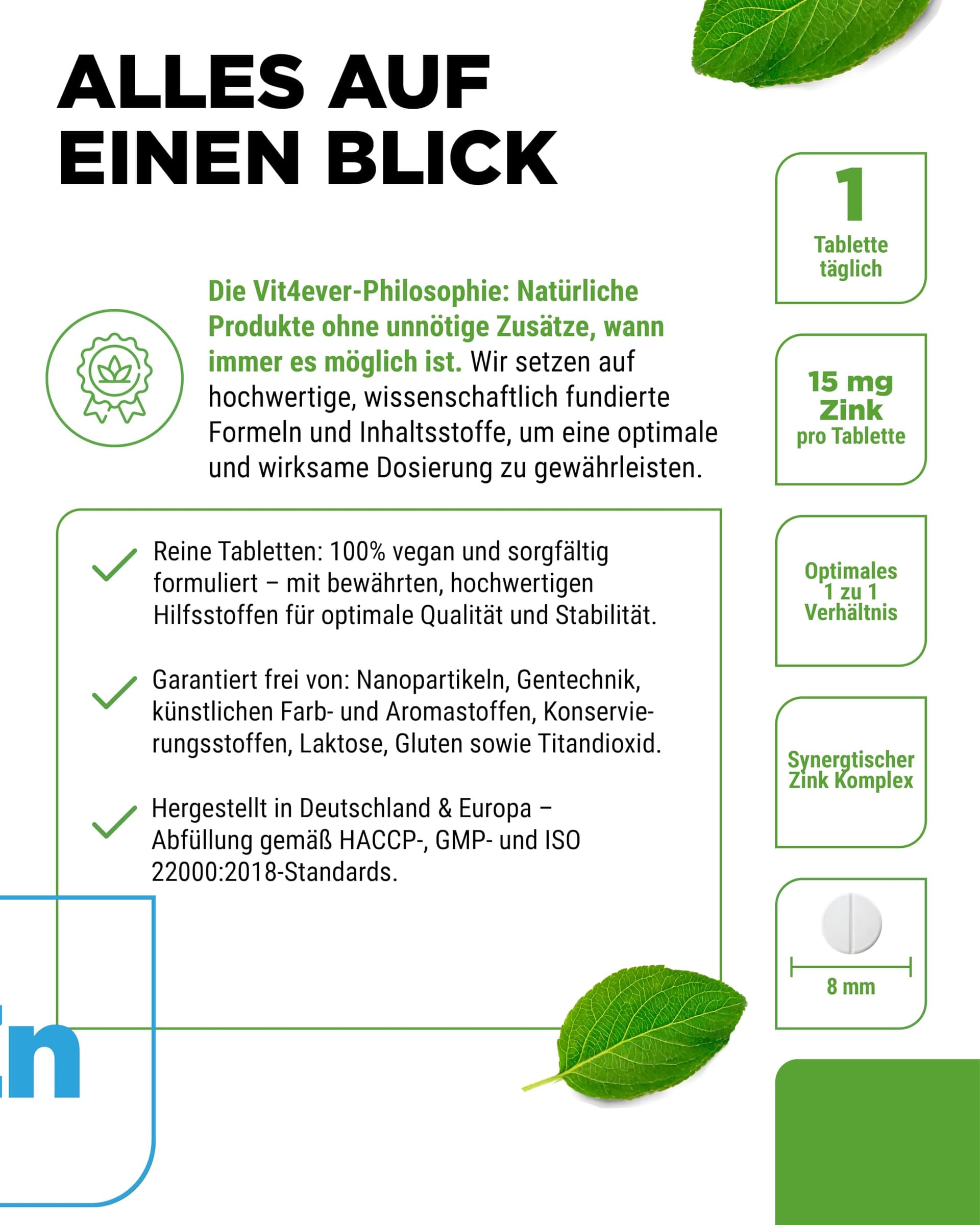 Vit4ever ZINC COMPLEXE 15 mg – Bild 4