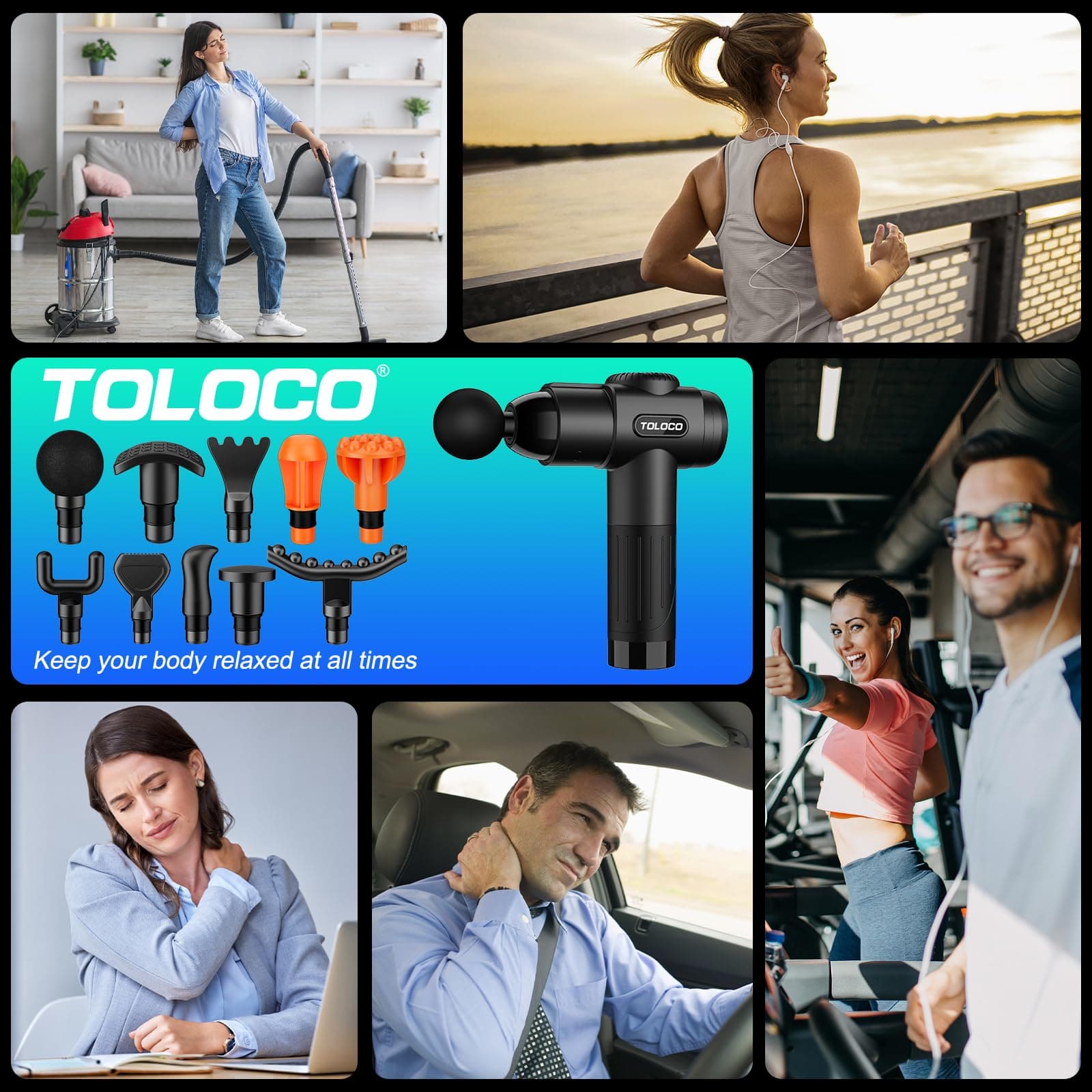 TOLOCO Massage Gun – Bild 7