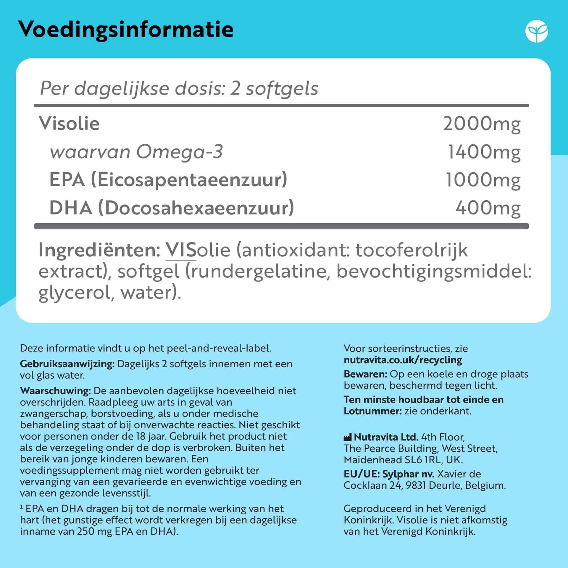 Nutravita Omega 3 Visolie met Hoogste Sterkte 2000 mg – Bild 5