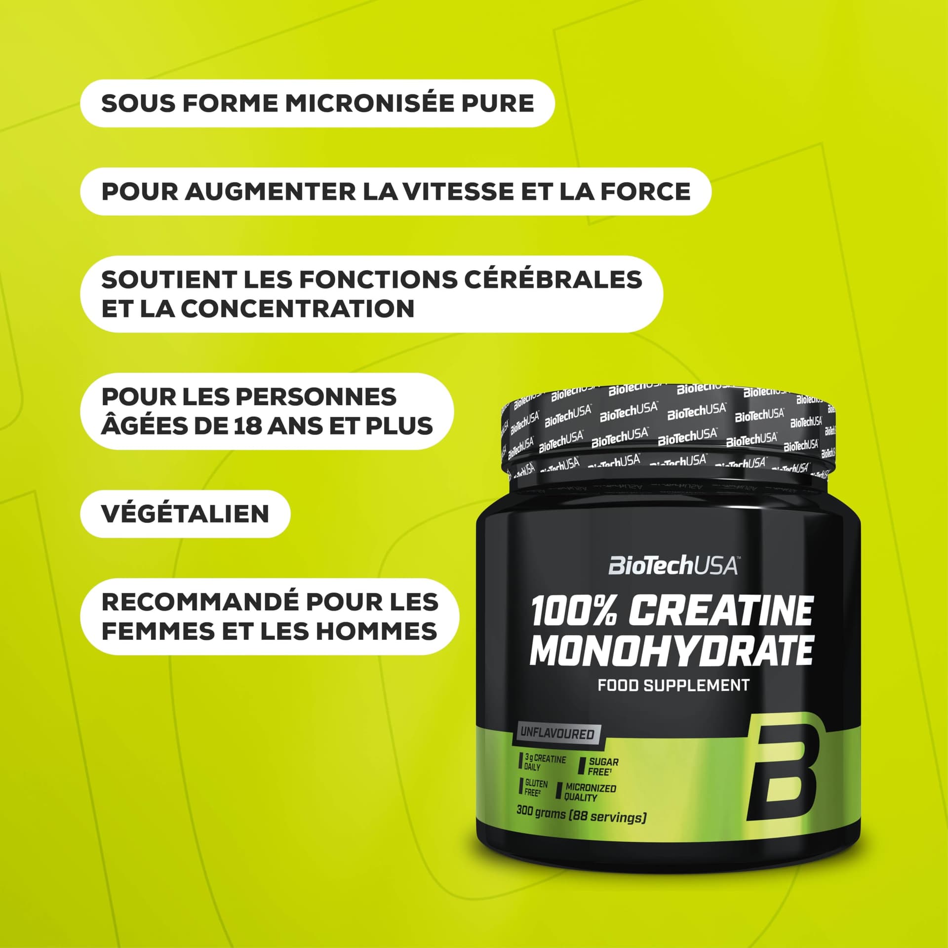 BioTechUSA 100% Creatine Monohydrate – Bild 3