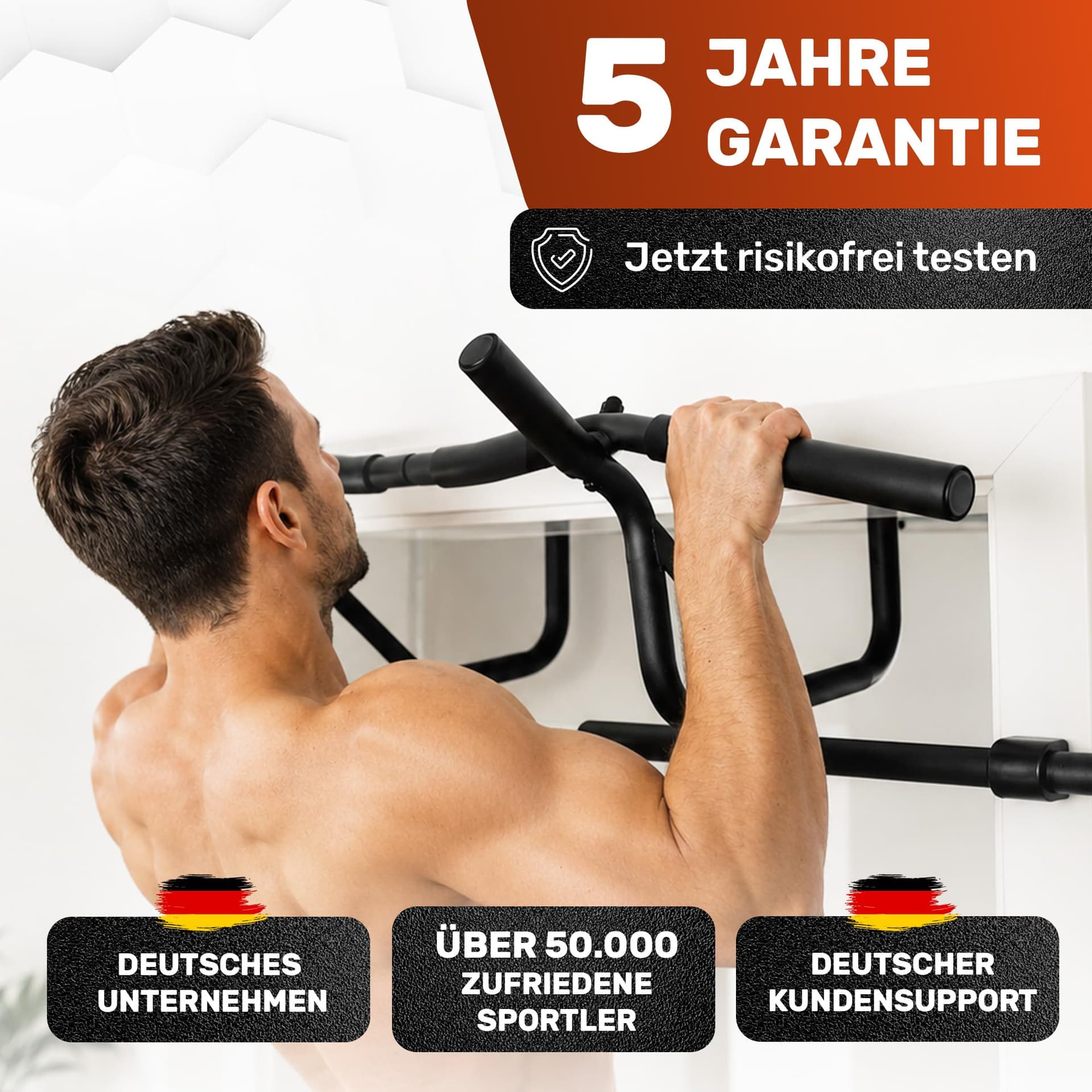 Everleven [NEU] Klimmzugstange Türrahmen ohne Schrauben – Bild 4
