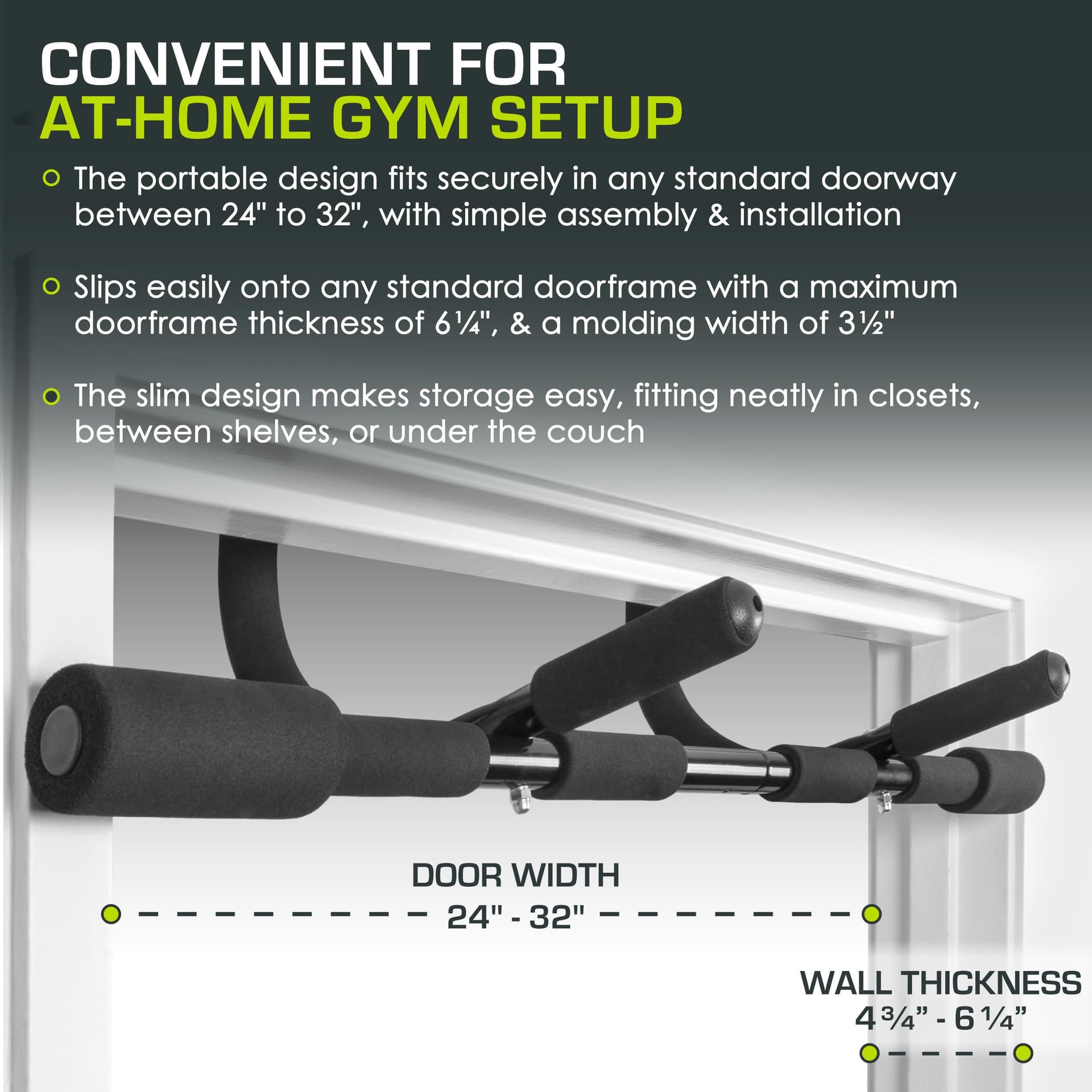 ProsourceFit Multi-Grip Lite Pull Up/Chin Up Bar – Bild 2