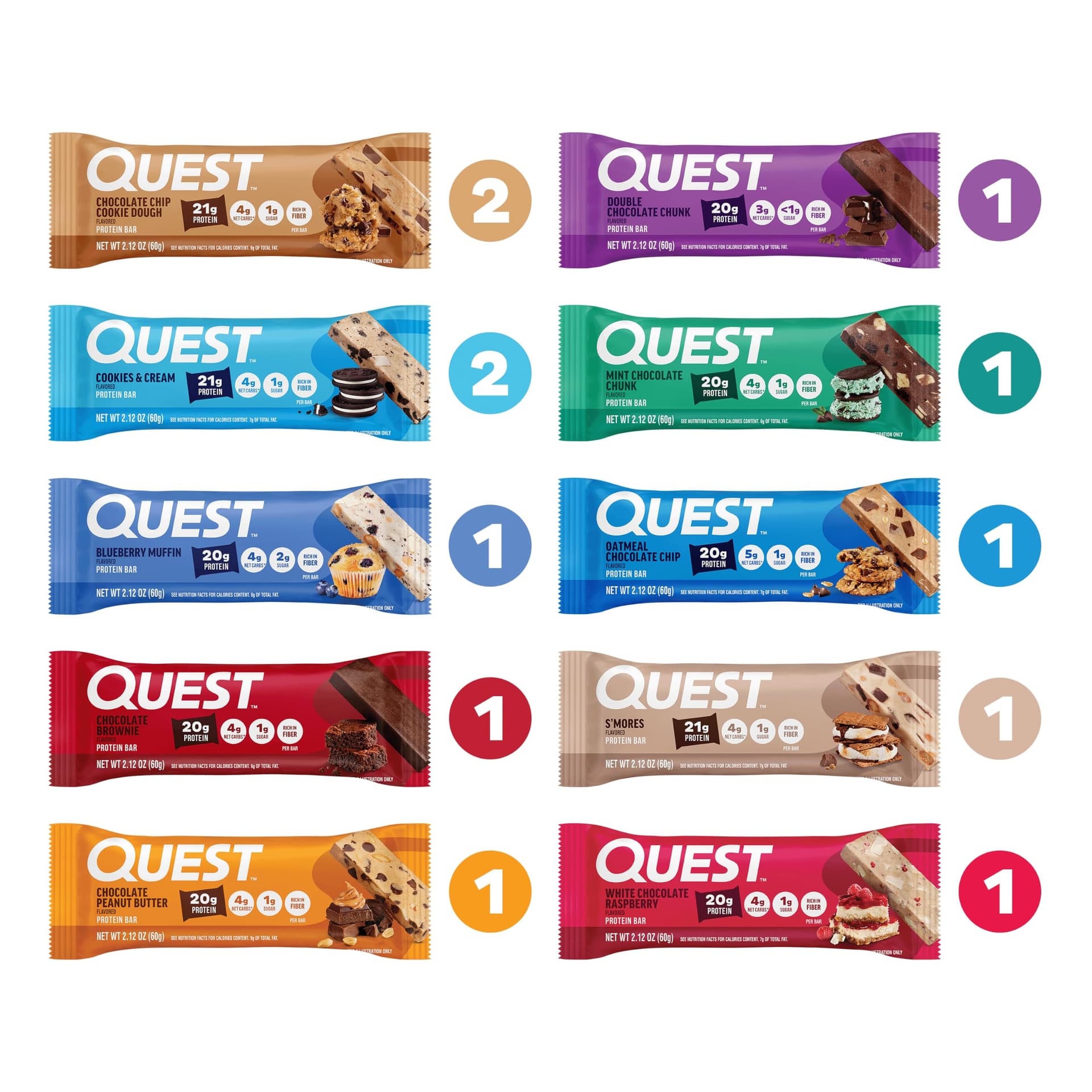 Quest Nutrition Ultimate Variety Pack Protein Bars – Bild 2