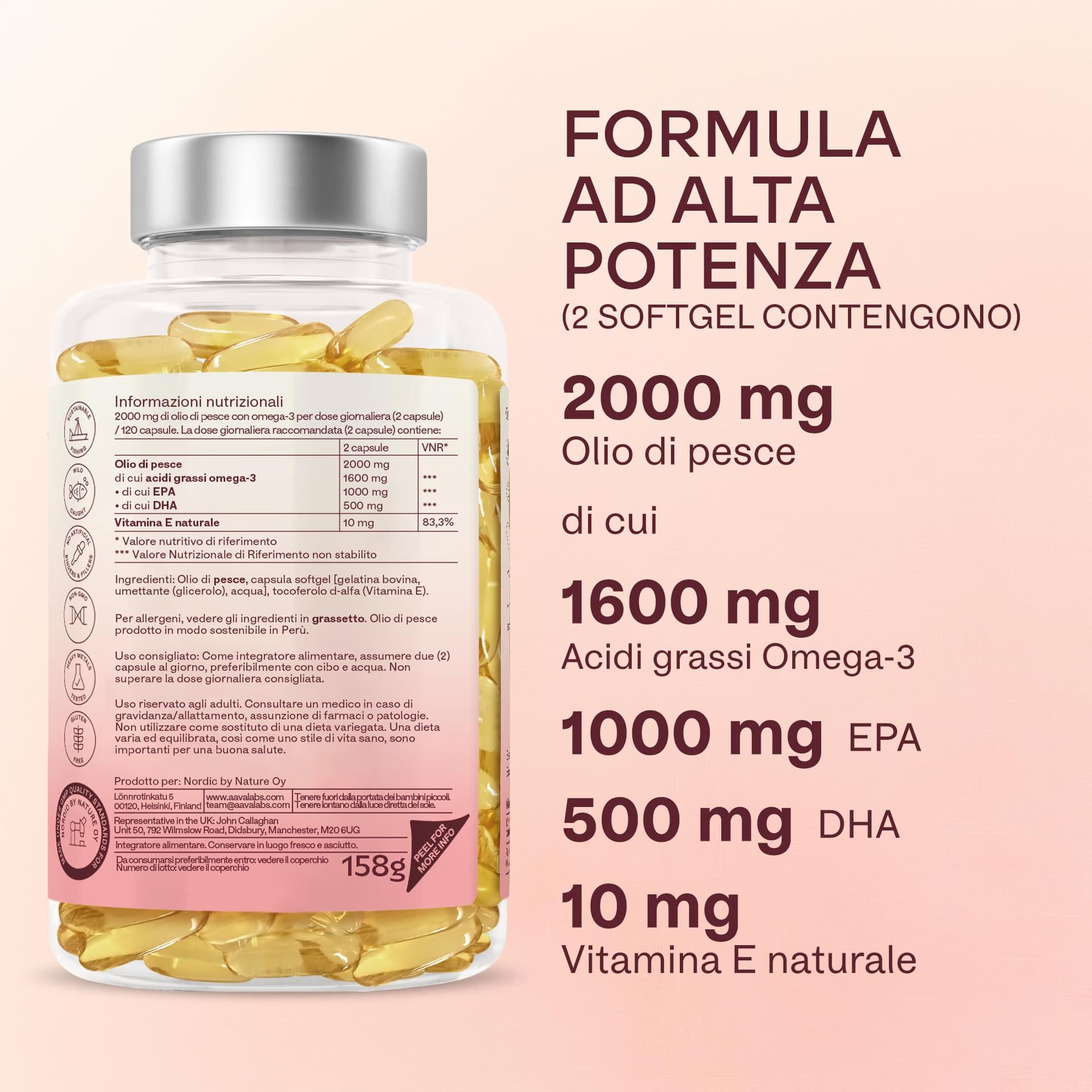 AAVALABS Omega 3 2000mg – Bild 5