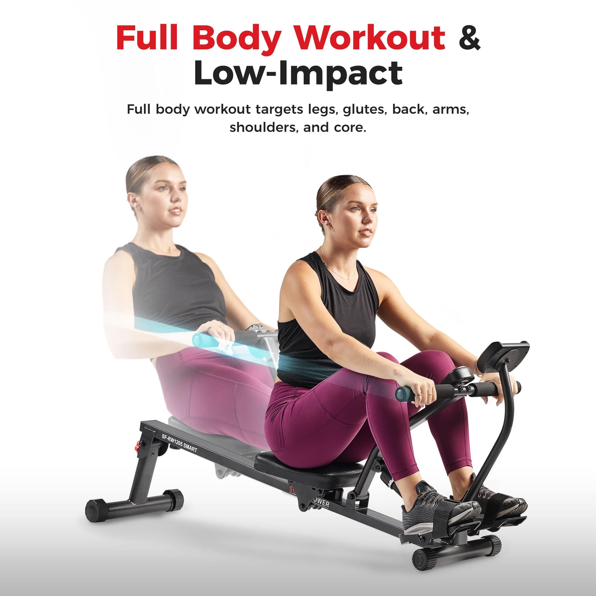 Sunny Health & Fitness Máquina de Remo Compacta y Ajustable – Bild 2