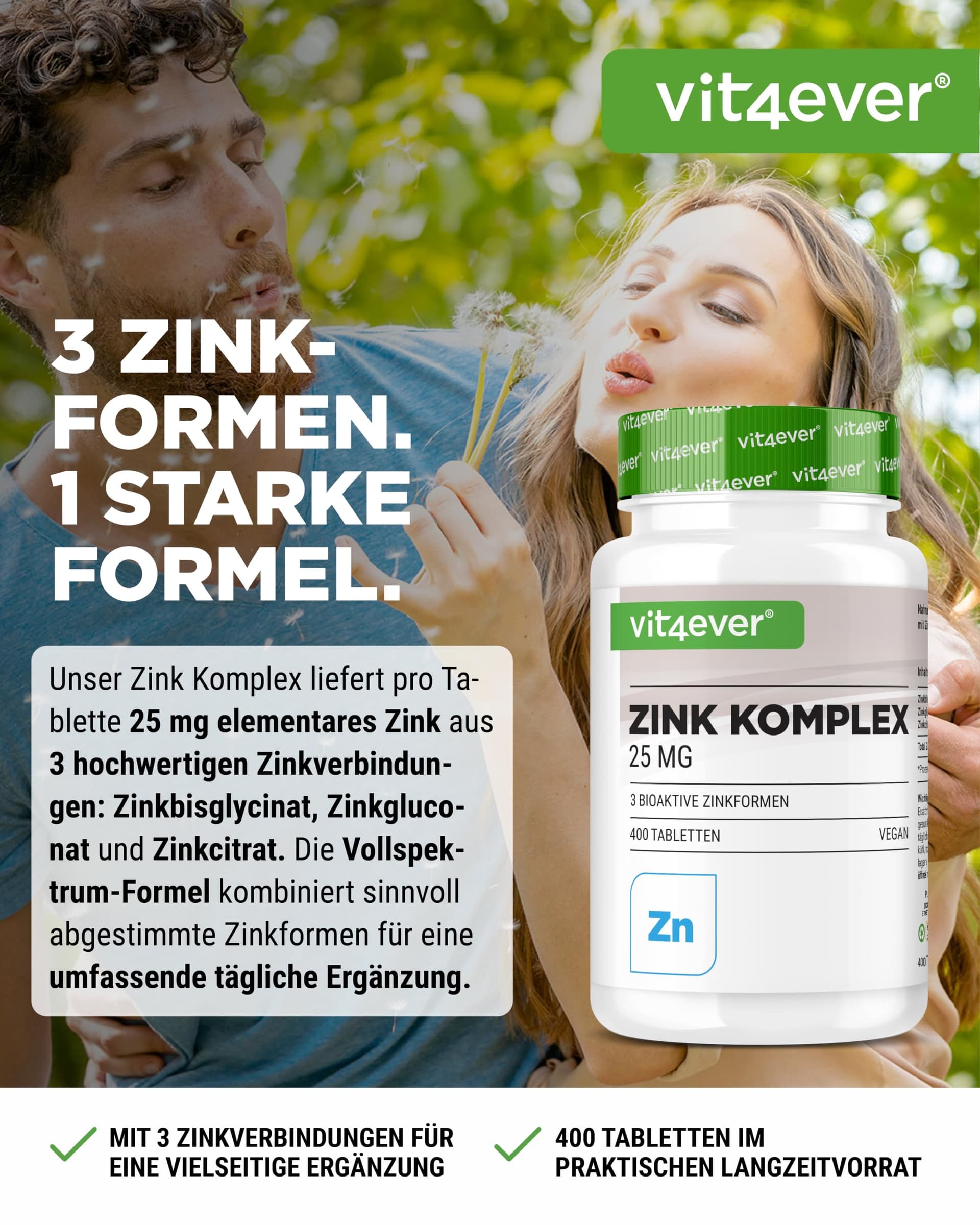 Vit4ever Complexe Zinc 25 mg – Bild 2