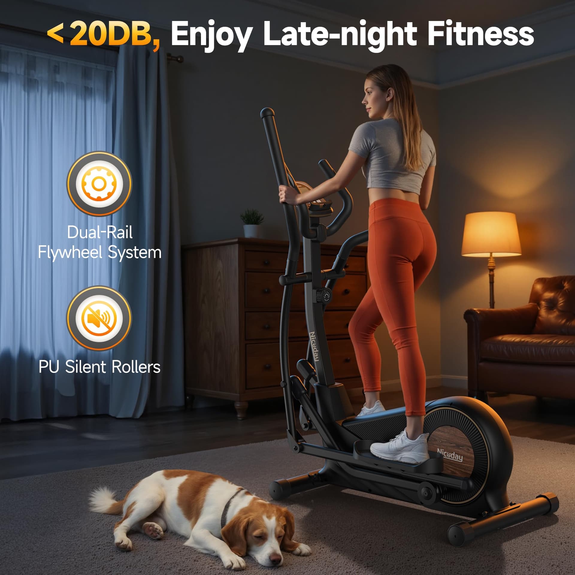 Niceday Elliptical Exercise Machine – Bild 4
