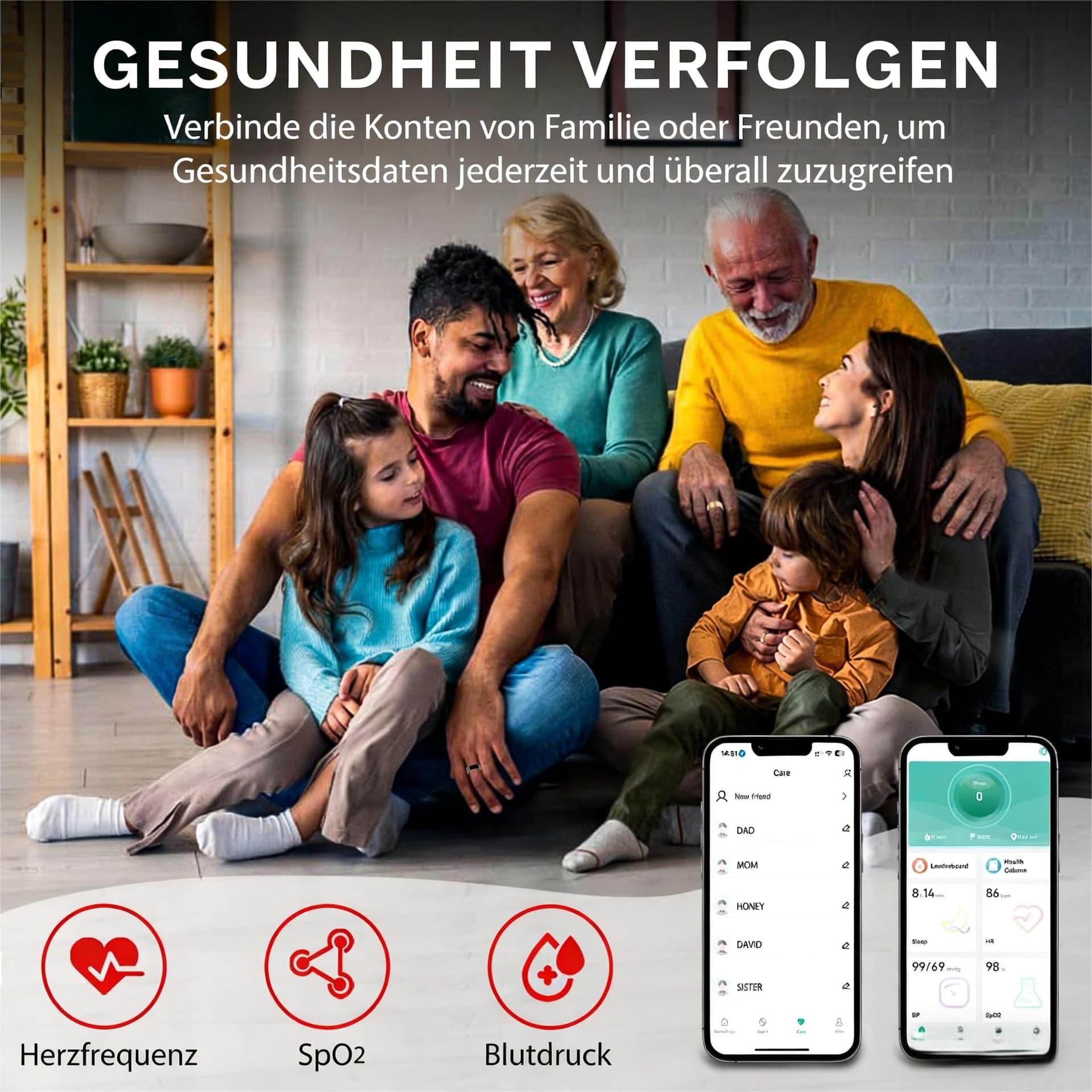 ZBNMY Smart Ring für Damen Herren – Bild 7