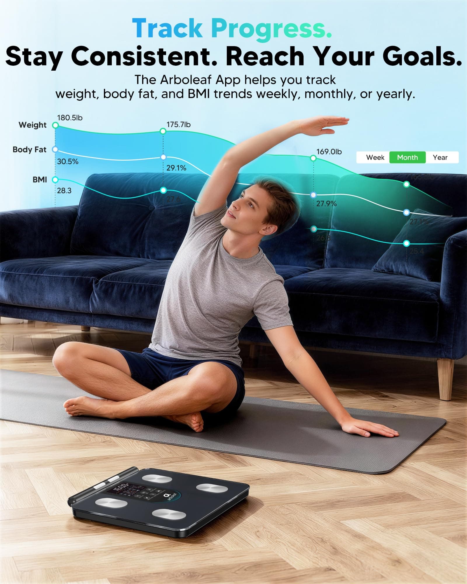 arboleaf Smart Scale for Body Weight – Bild 5